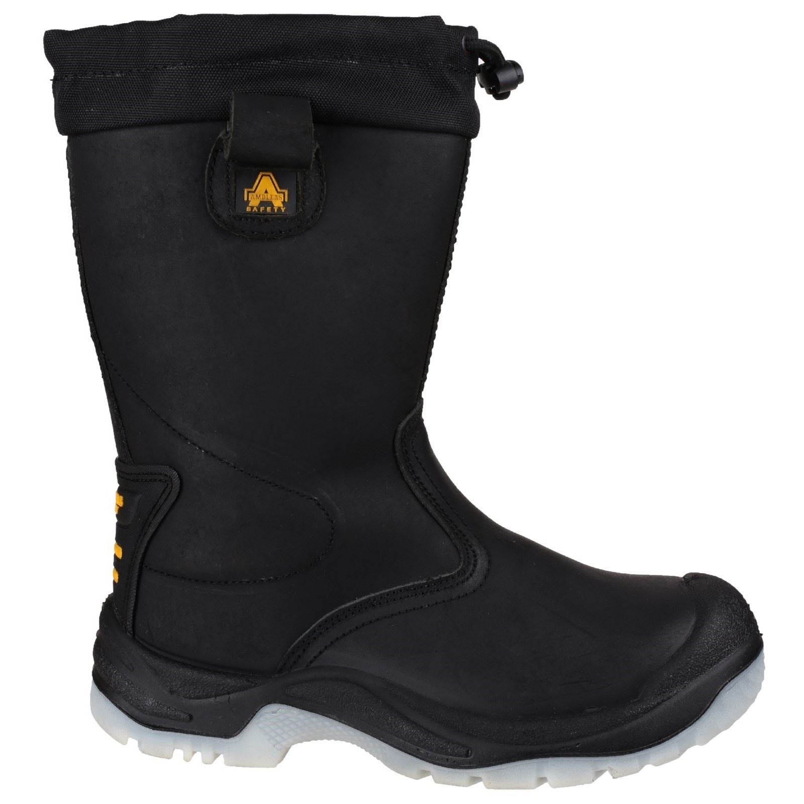 Amblers Safety FS209 Water Resistant Pull On Safety Rigger Boot in Black