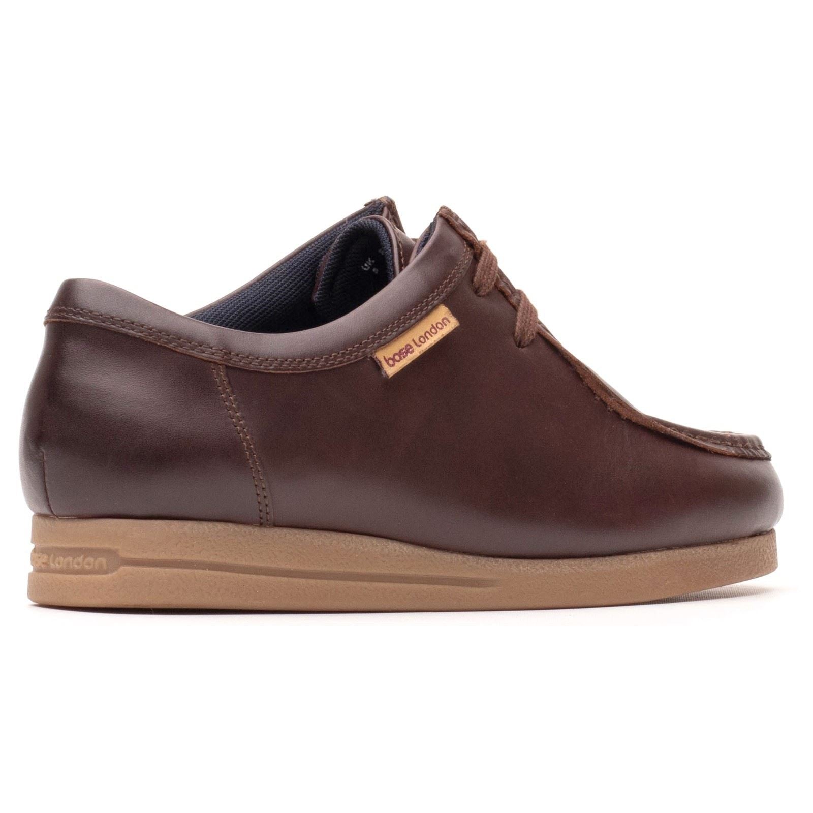 Base London Koko Leather Men's Chestnut Moccasins Shoes