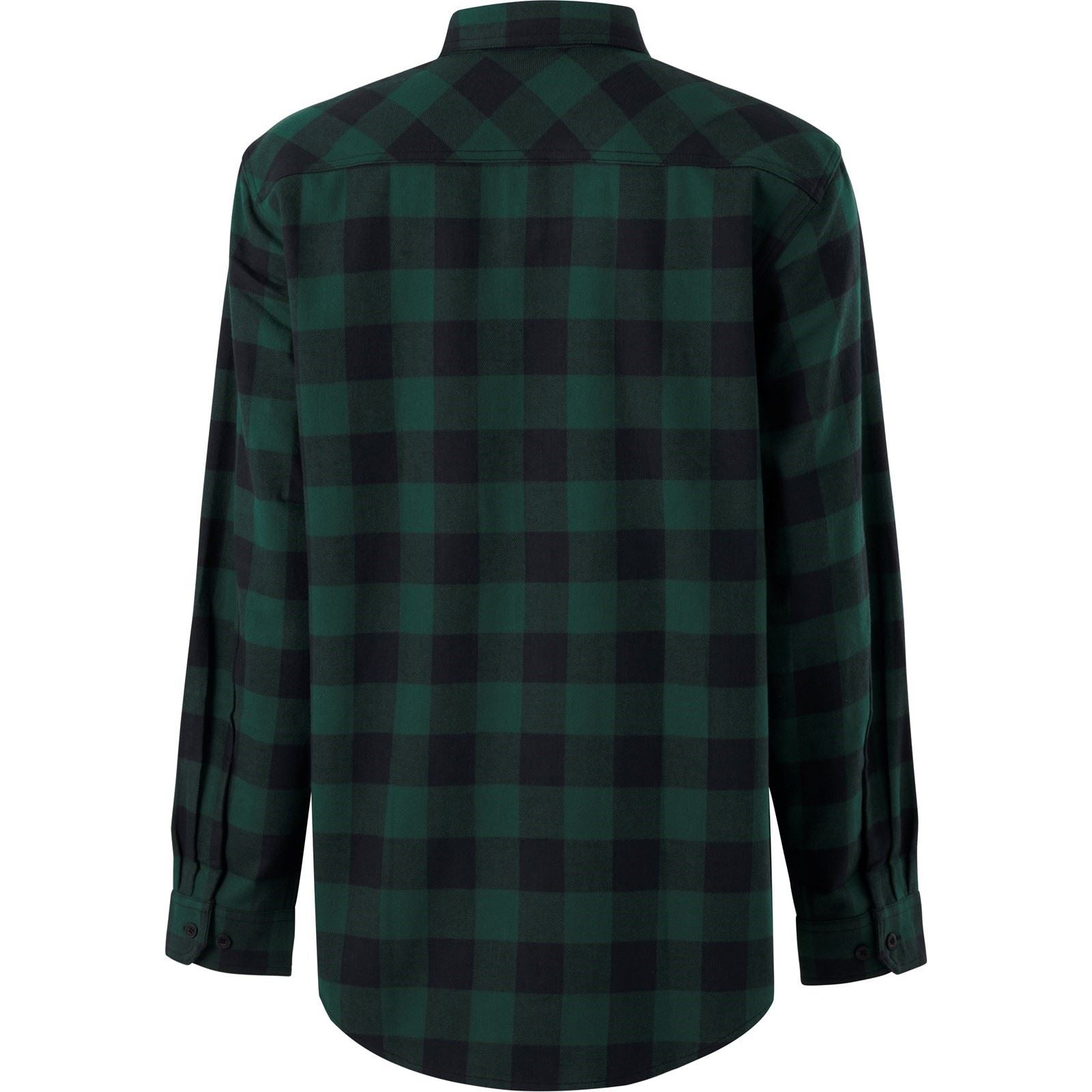 Hard Yakka Men's Long Sleeve Check Flannel Shirt in Green