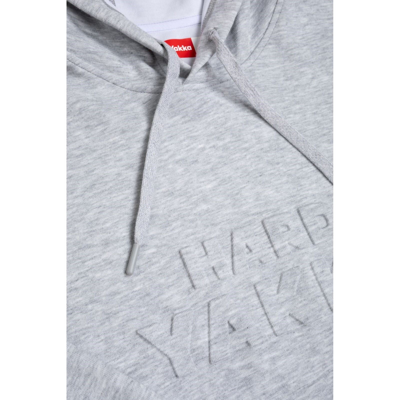 Hard Yakka Men's Embossed Pullover Hoodie in Light Grey Marle