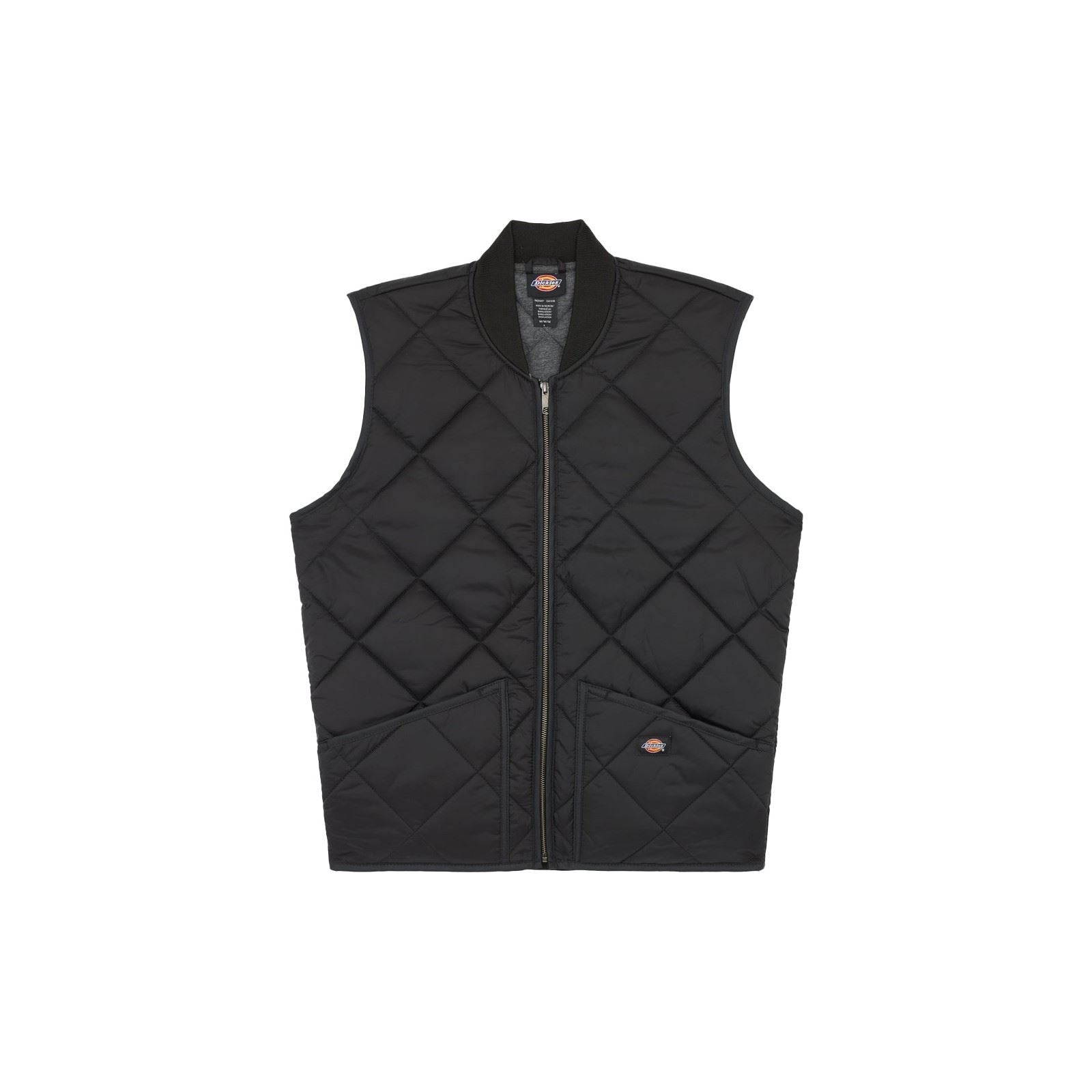 Dickies Men's Diamond Quilted Vest in Black