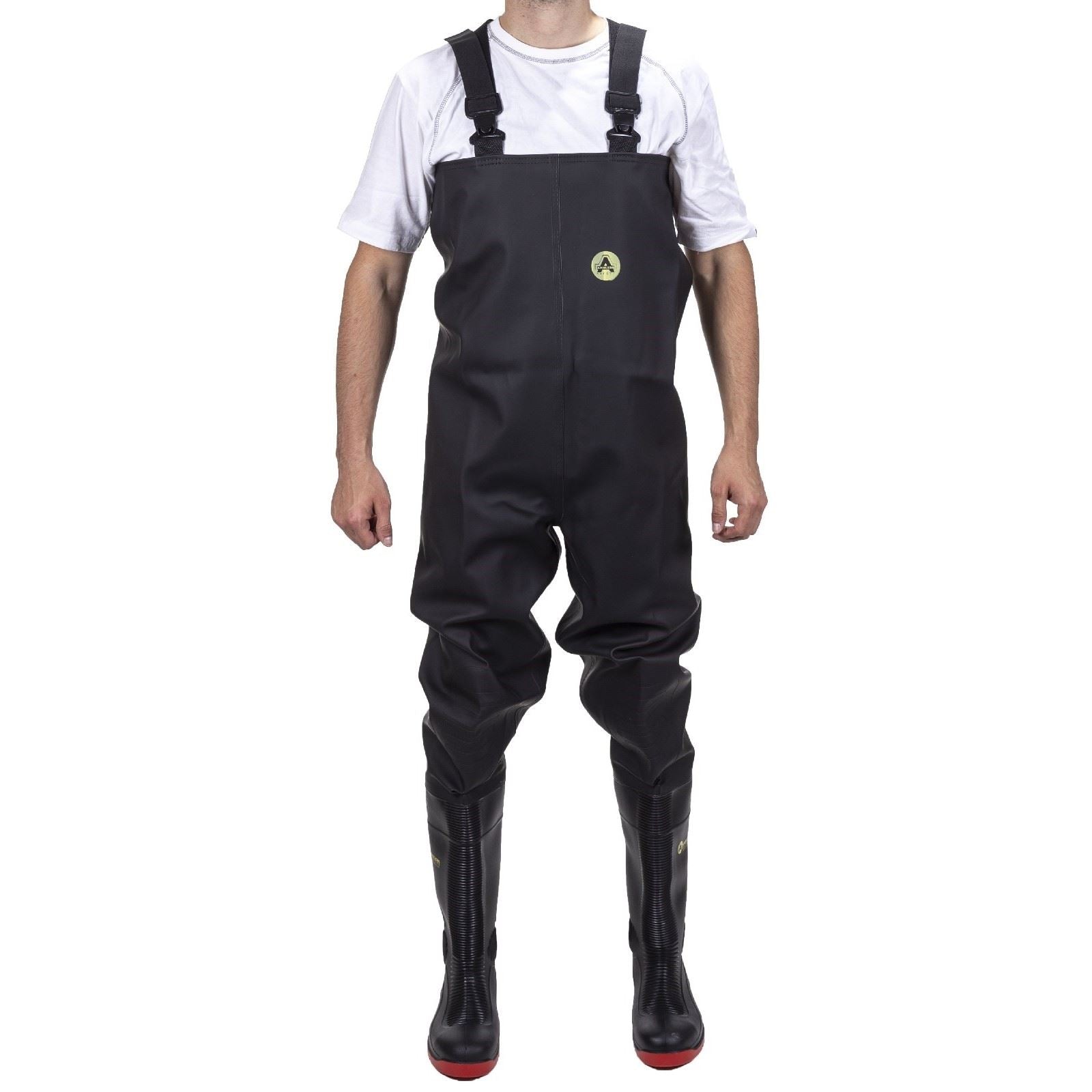 Amblers Safety Unisex Danube Chest Safety Wader in Black