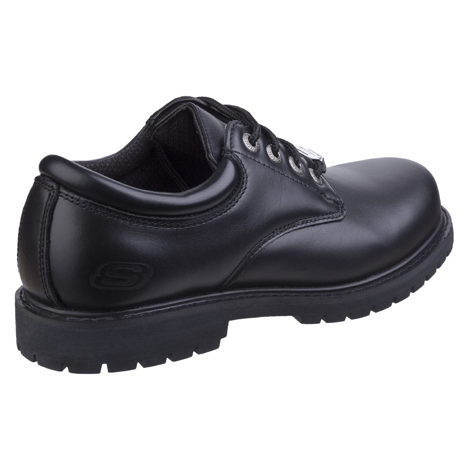 Skechers Workwear Cottonwood Elks Leather Men's Black Safety Shoes