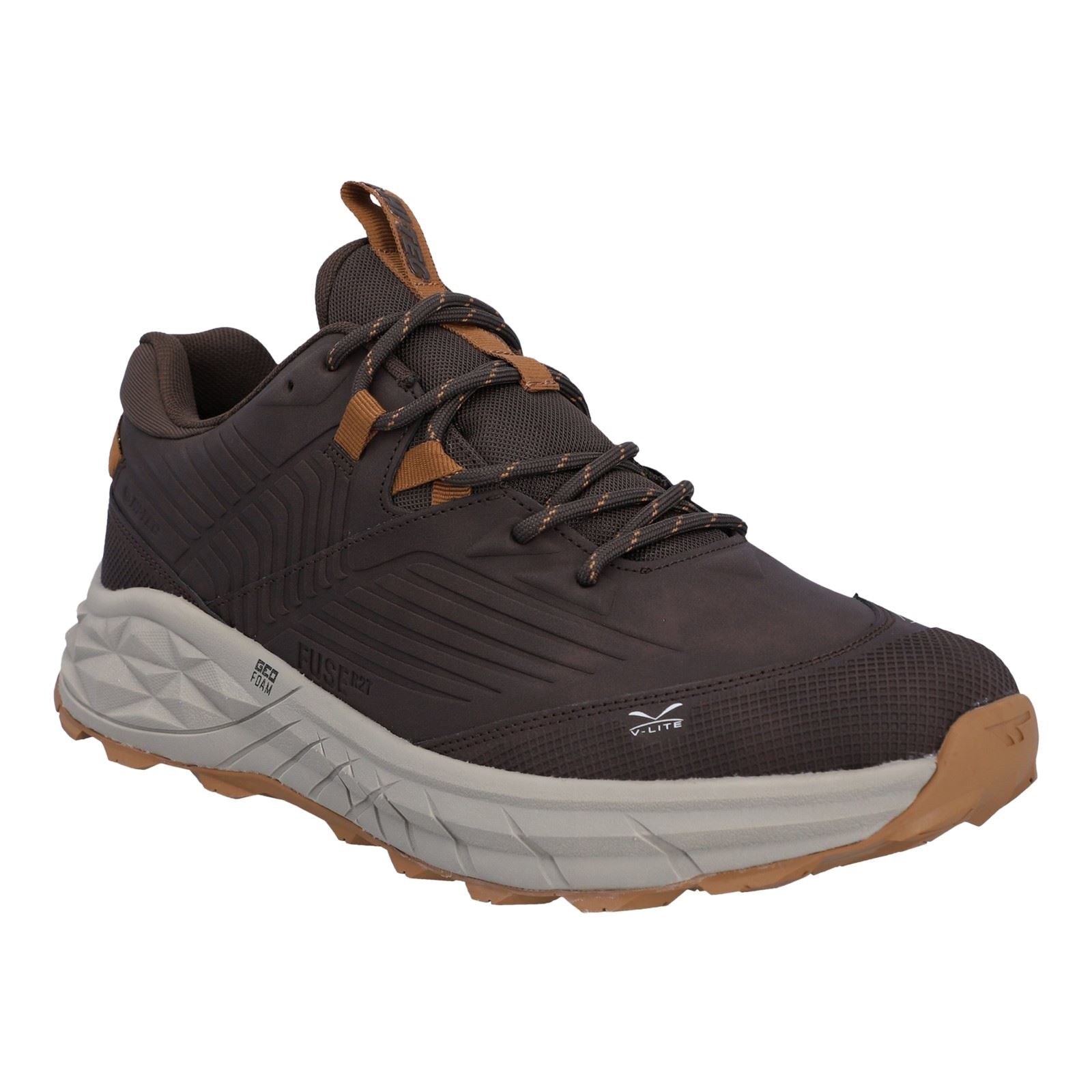 Hi-Tec Fuse Trek Polyester Men's Chocolate Brown/Timber Wolf Trainers