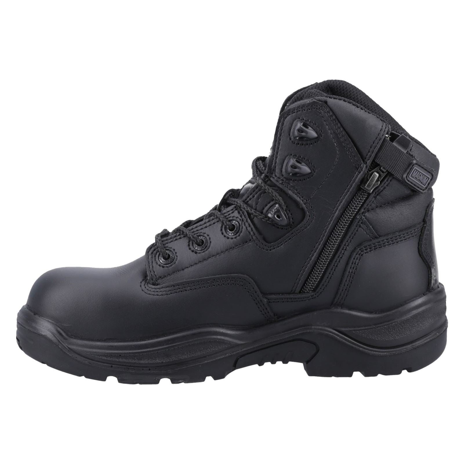 Magnum Responder Side-Zip CT CP WP Uniform Safety Boot in Black