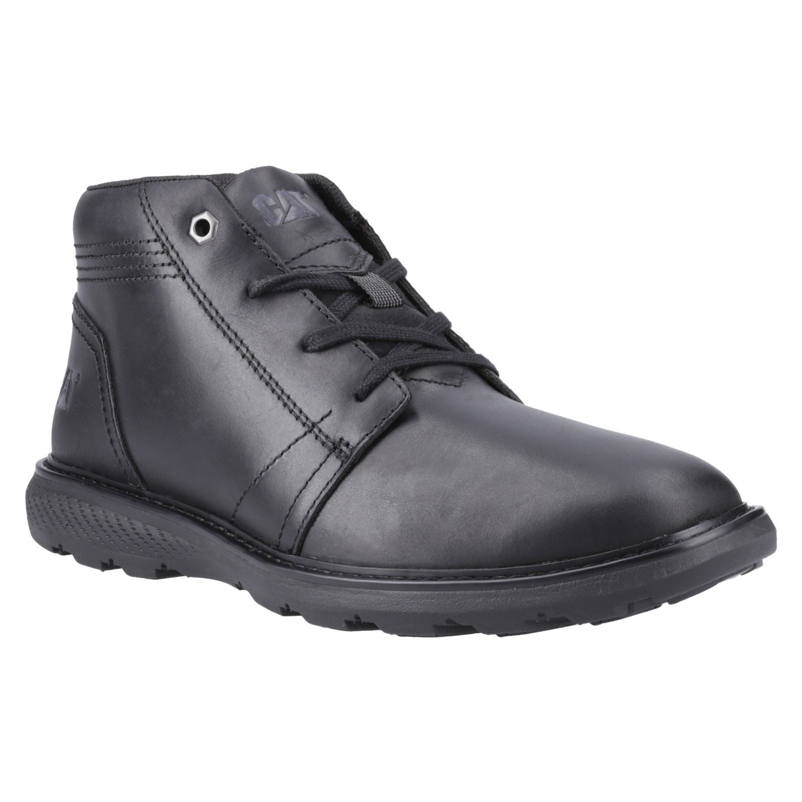 CAT Lifestyle Trey 2.0 Leather Men's Black Ankle Boots
