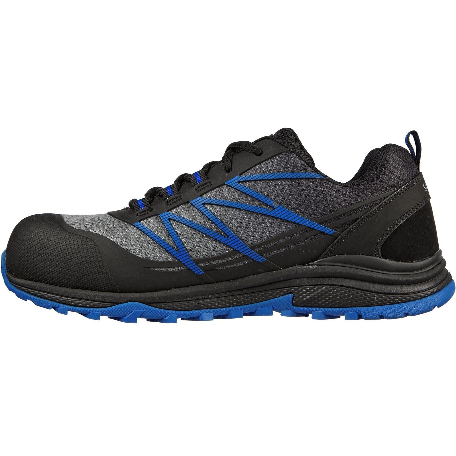 Skechers Workwear Puxal Textile Men's Black/Blue Safety Trainers