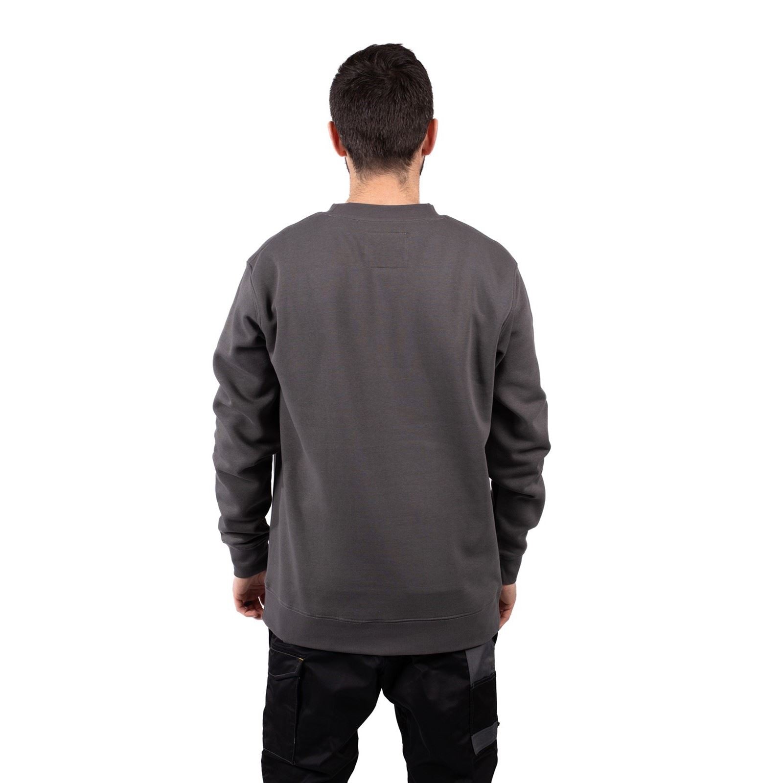 Caterpillar Men's Midweight Crewneck Sweatshirt in Magnet