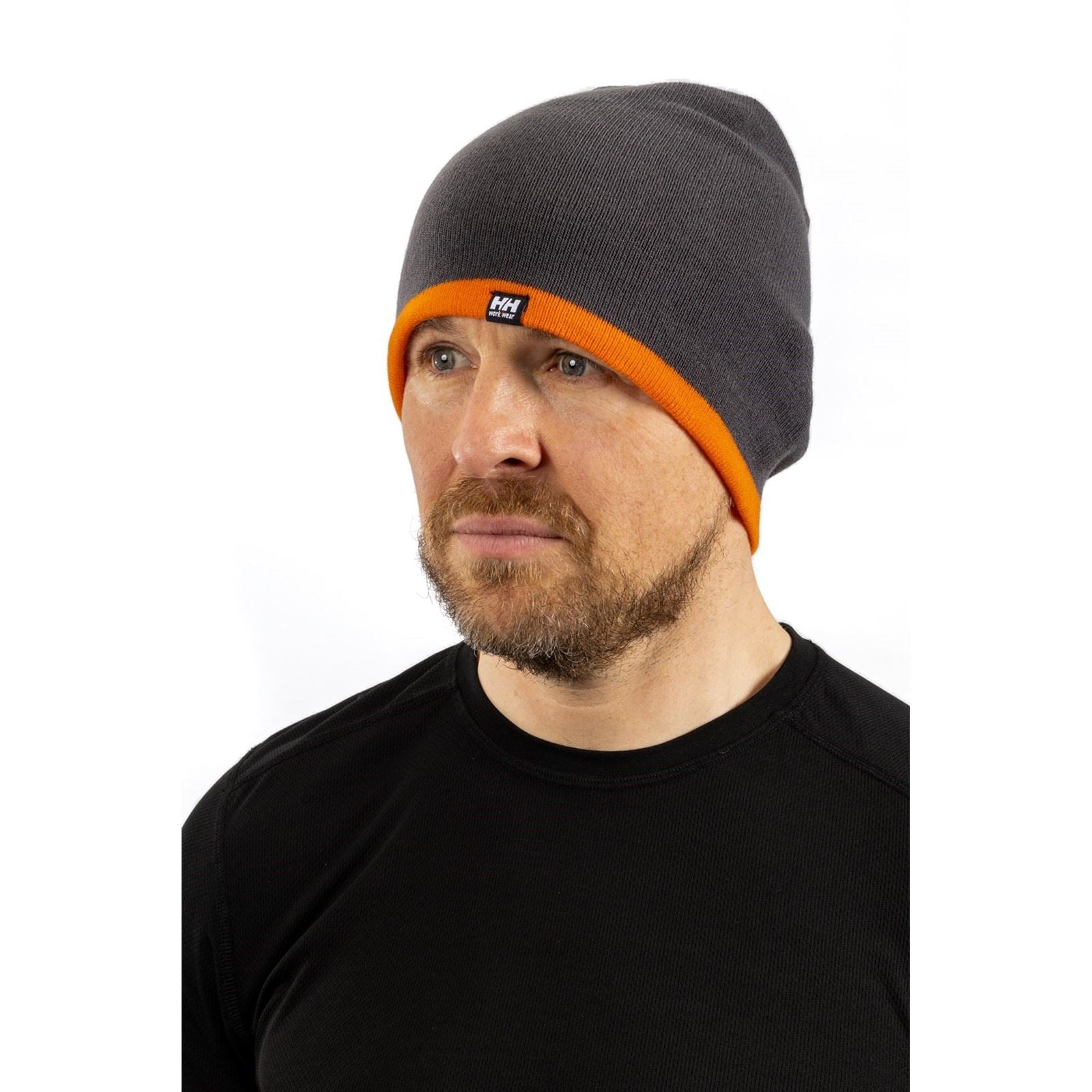 Helly Hansen Workwear Classic Reversible Grey/Orange Beanie Hat