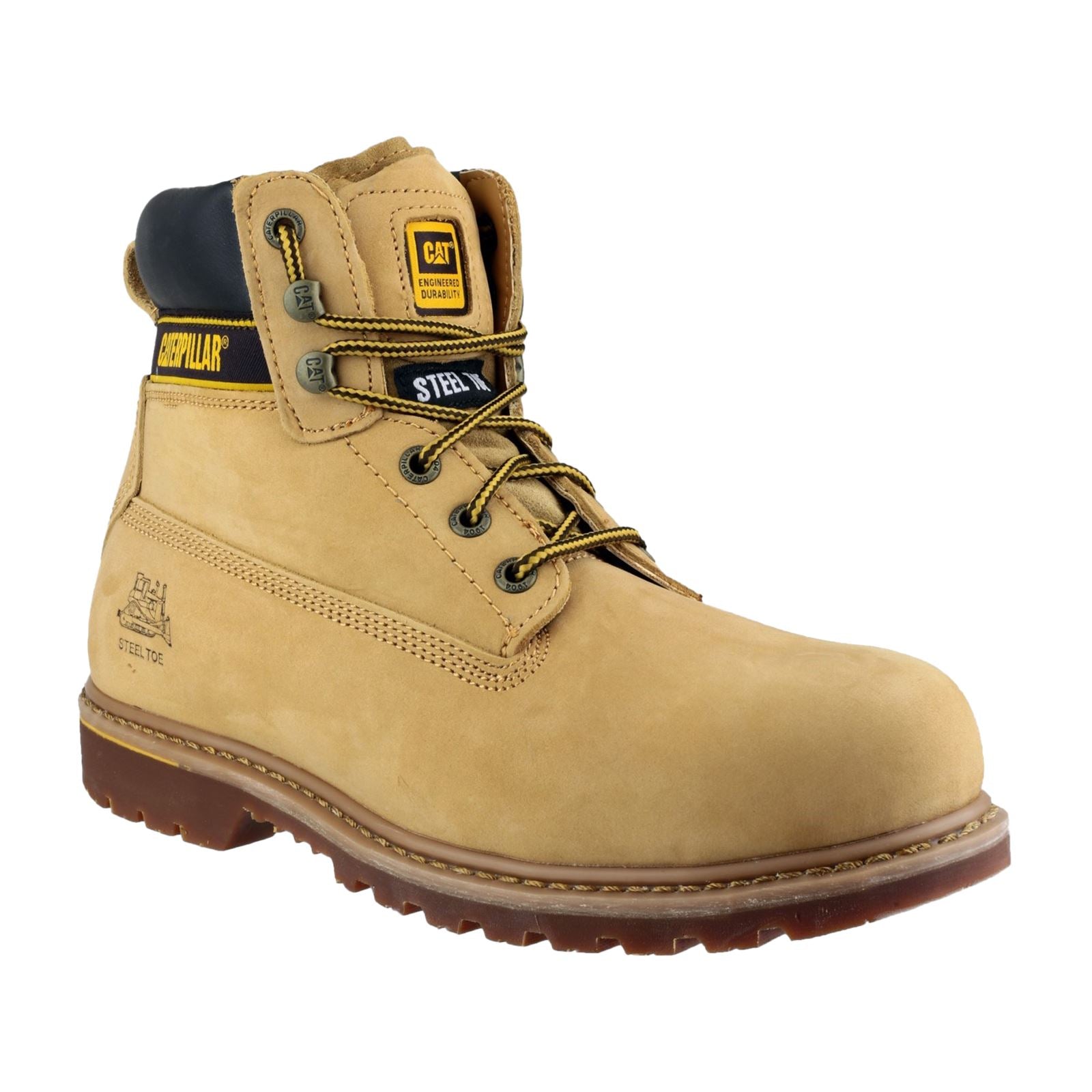 Caterpillar Men's Holton Safety Boot in Honey