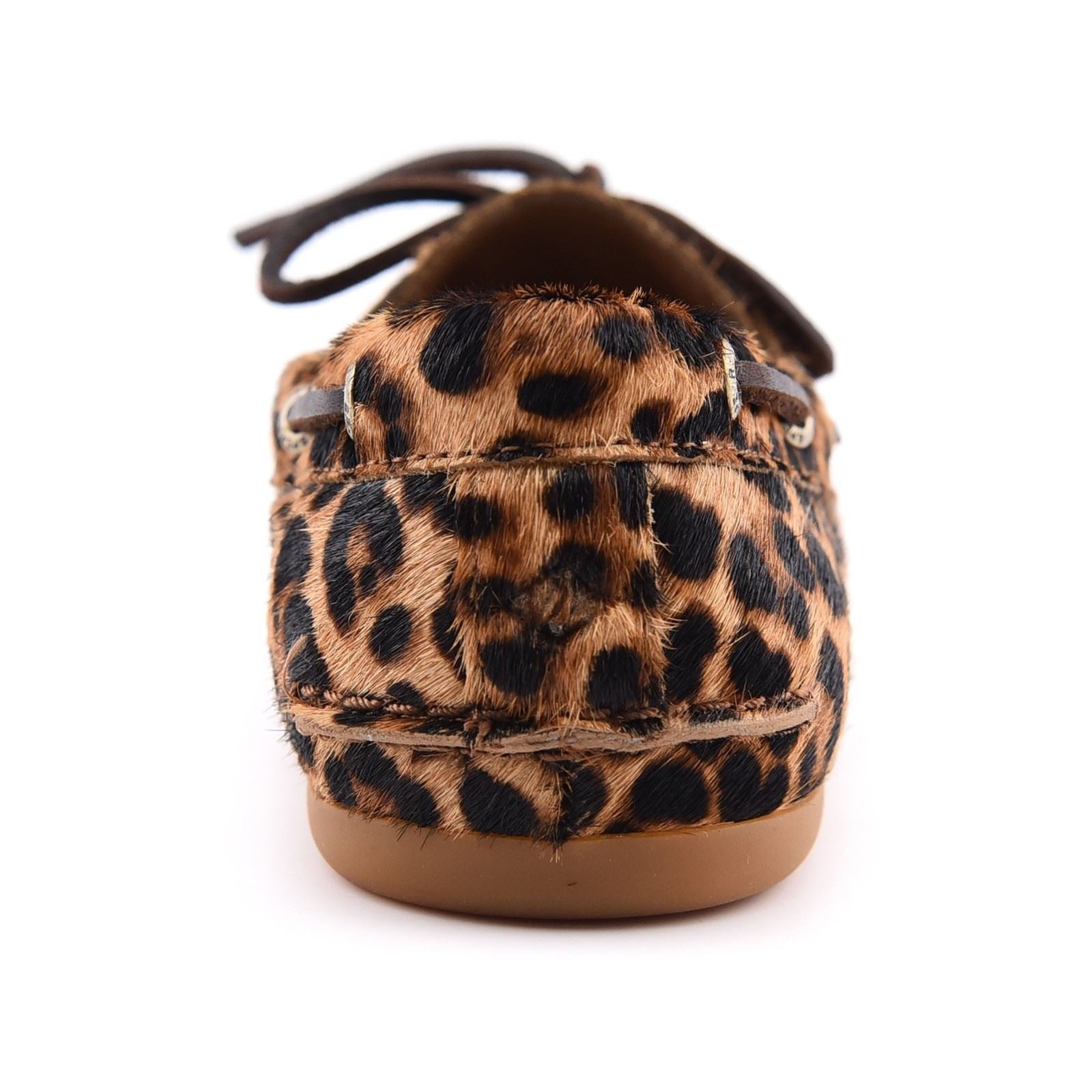 Sperry Slimboat Leather Women's Leopard Standard Boat Shoes