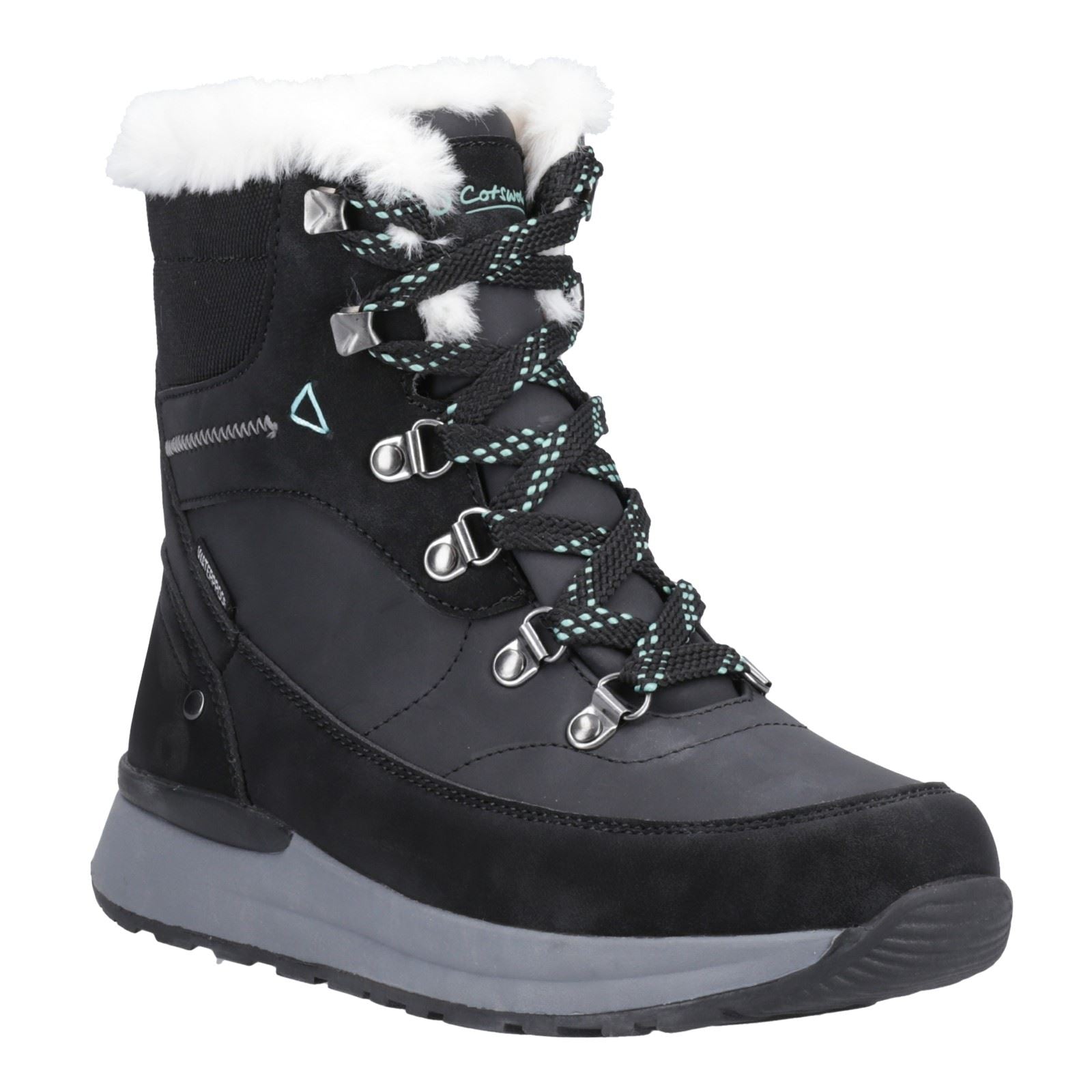 Cotswold Sheephouse Textile Women's Black Hiking Boots