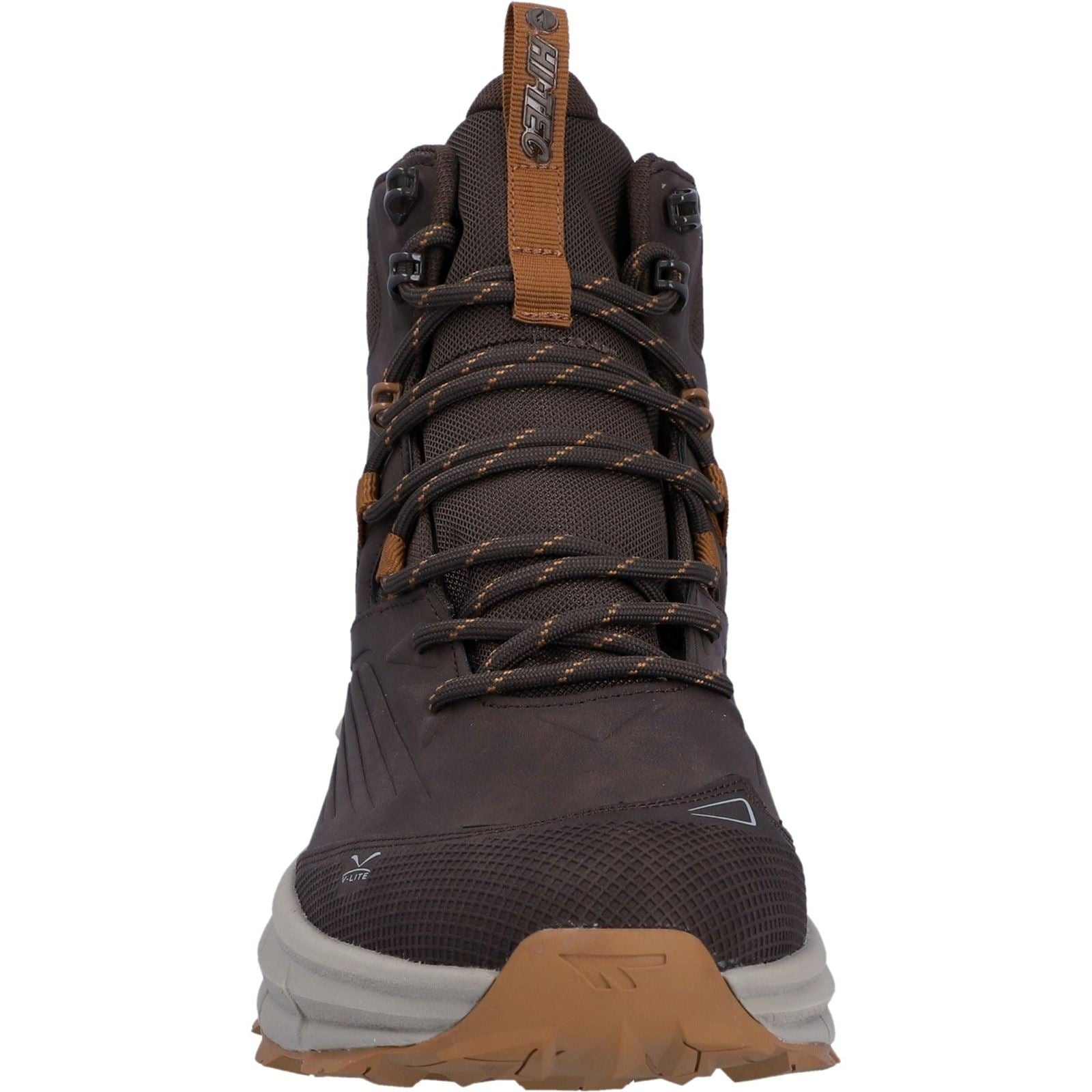 Hi-Tec Fuse Trek Mid Polyester Men's Steel/Charcoal/Bright Marigold Hiking Boots