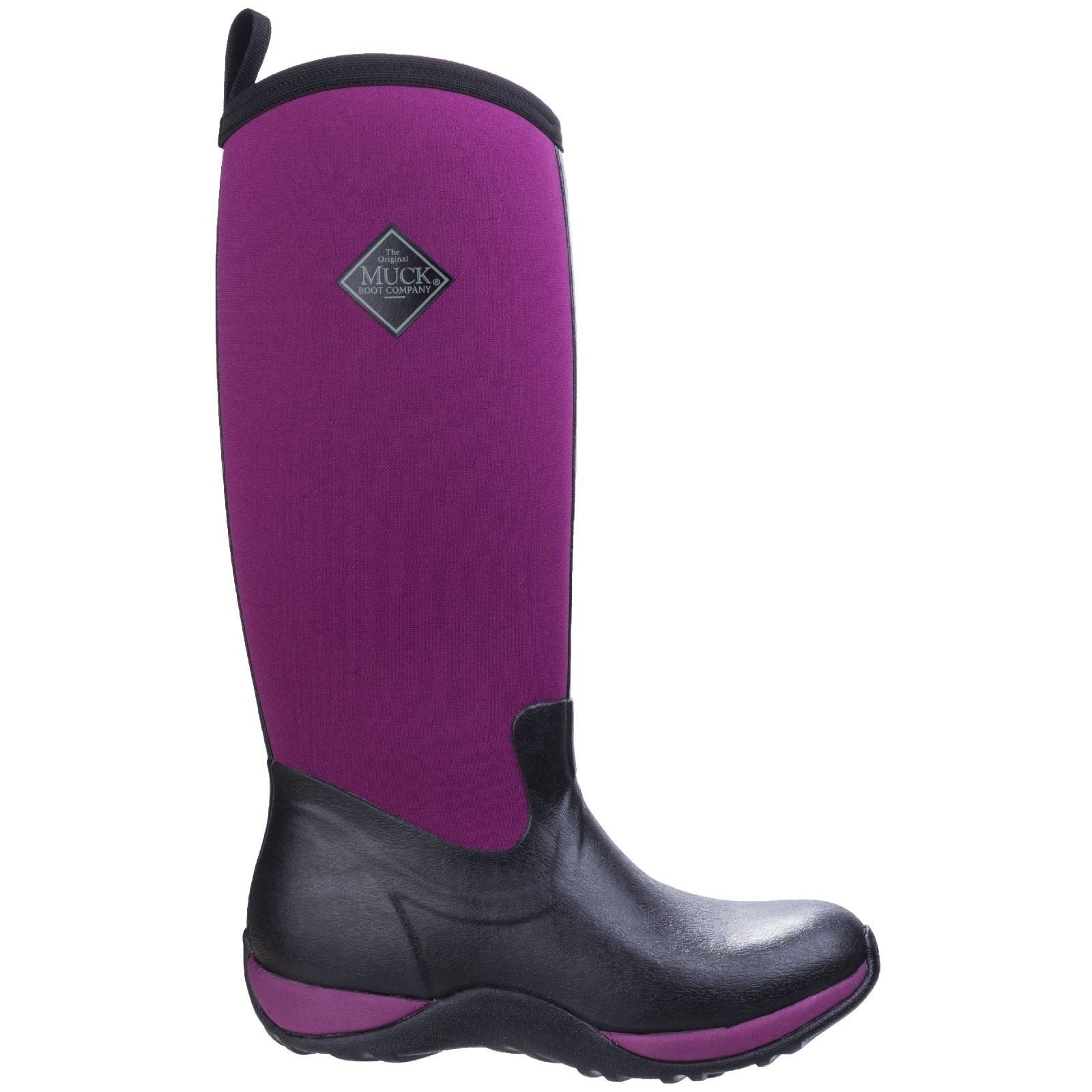 Muck Boots Arctic Adventure Neoprene Black/Maroon Standard Wellington Boots