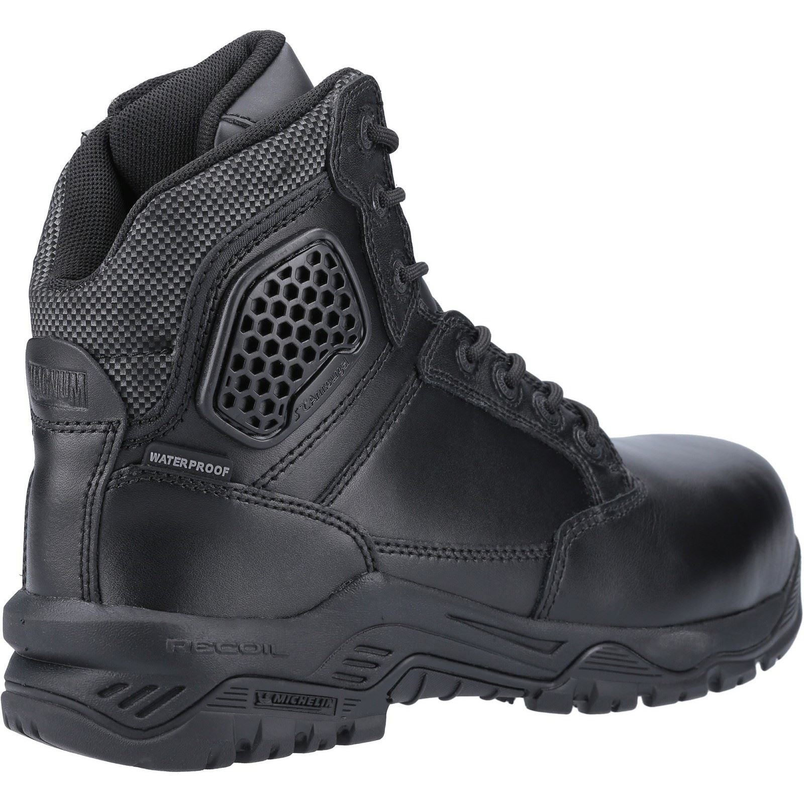 Magnum Strike Force 6.0 Side-Zip CT CP WP Uniform Safety Boot in Black