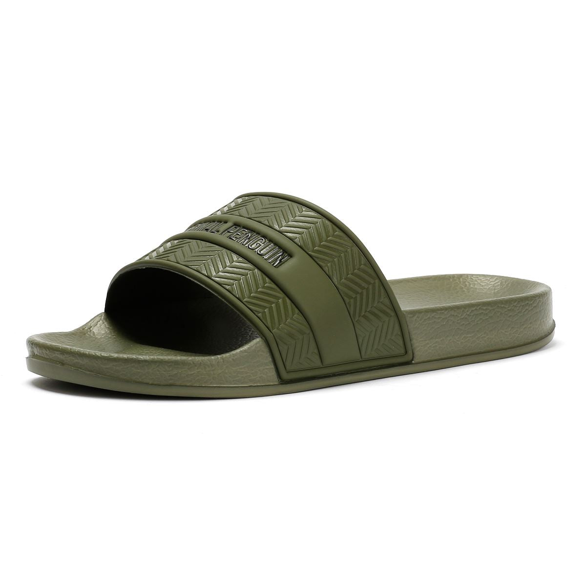 Penguin Paradise Men's Khaki Slides