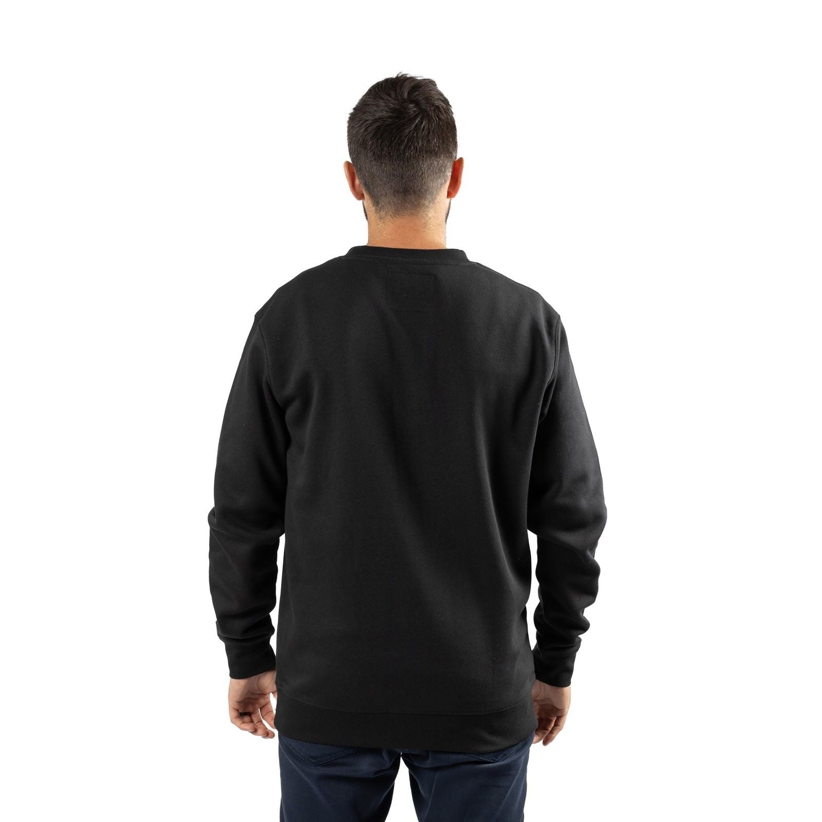 Caterpillar Men's Midweight Crewneck Sweatshirt in Black