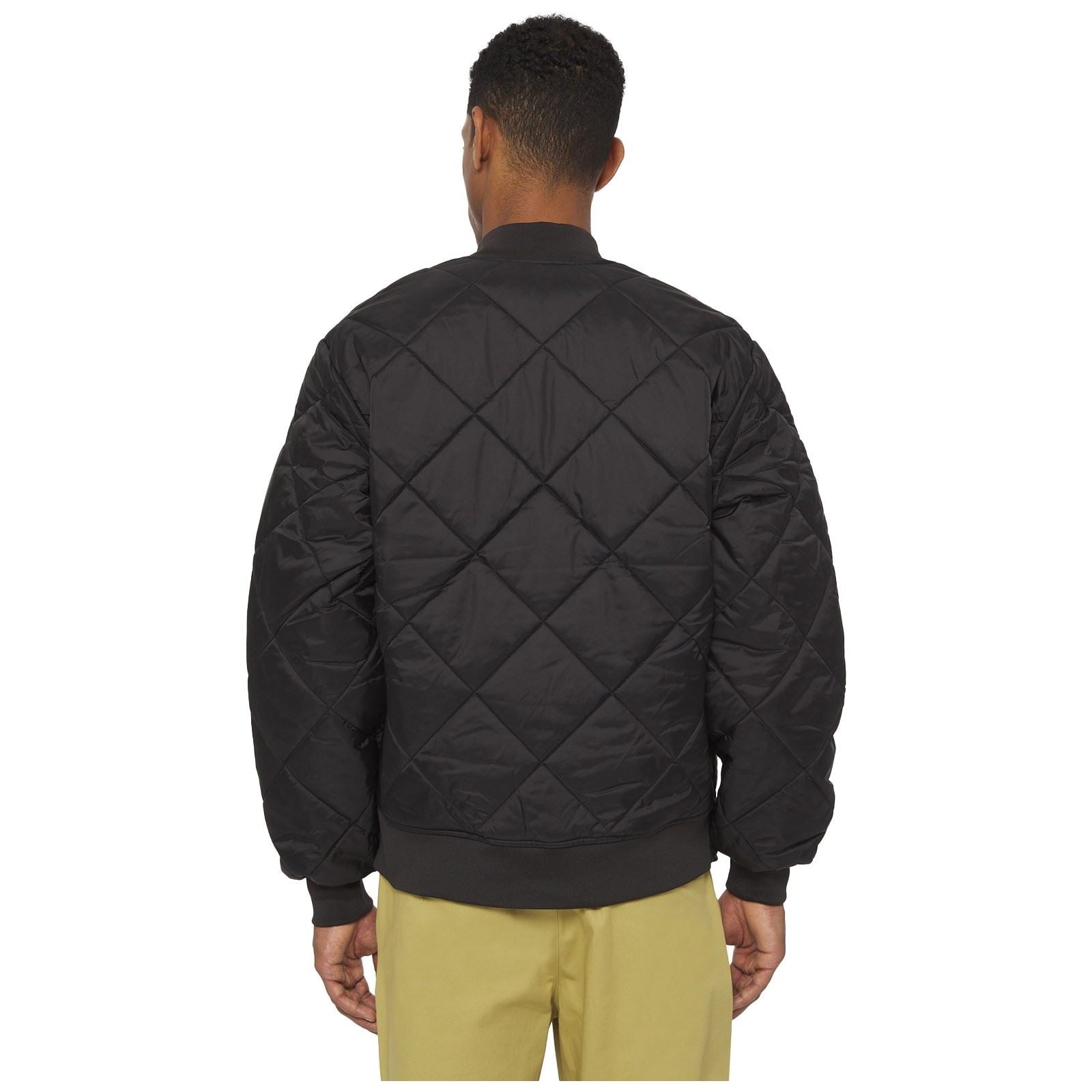 Dickies Men's Diamond Quilted Nylon Jacket in Black