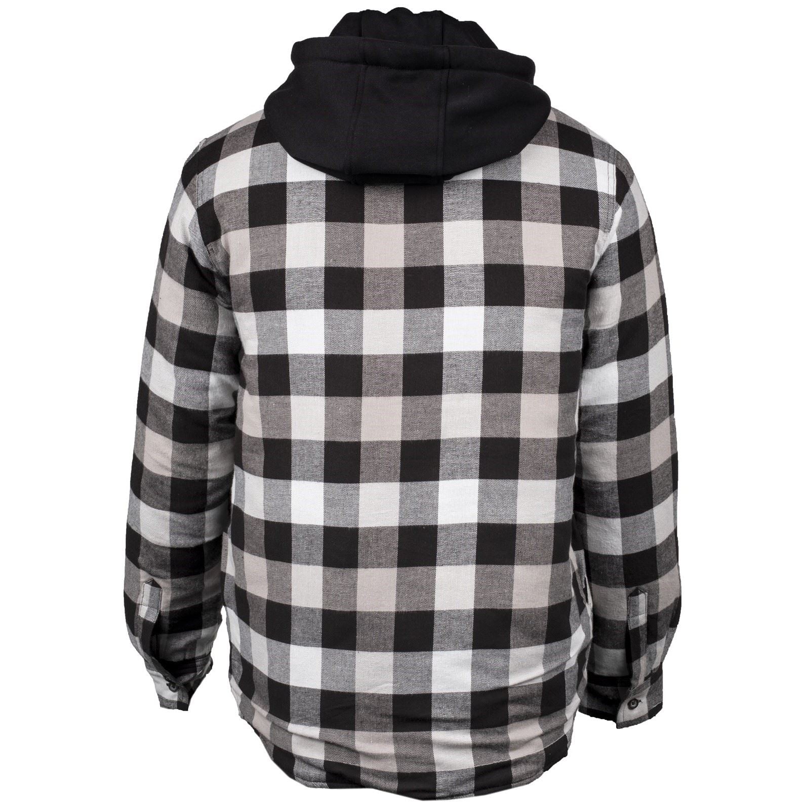 Hard Yakka Men's Quilted Flannel Shacket in Grey