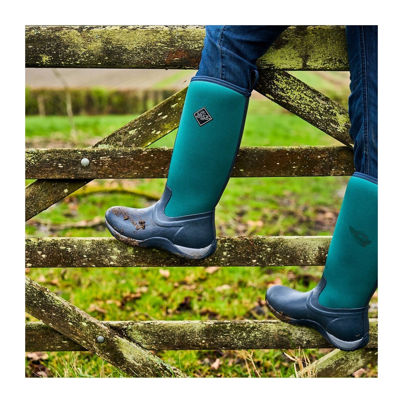 Muck Boots Arctic Adventure Synthetic Women's Navy/Spruce Winter Knee High Boots