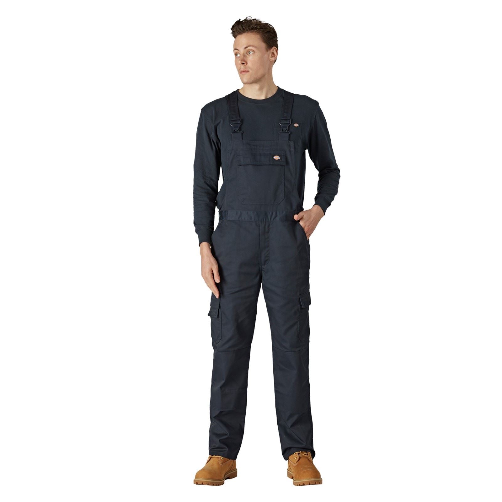 Dickies Everyday Bib and Brace Polyester Men's Blue Work Overall