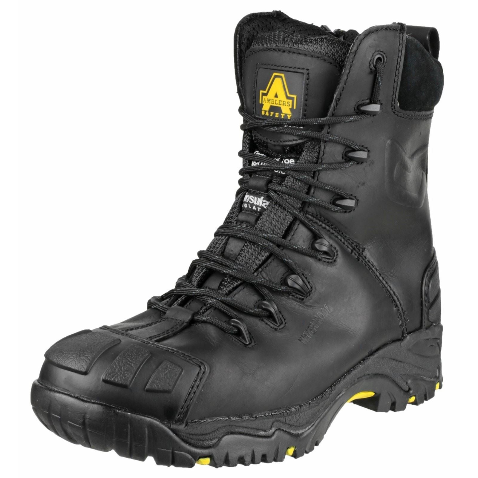 Amblers Safety FS999 Hi Leg Composite Safety Boot With Side Zip in Black