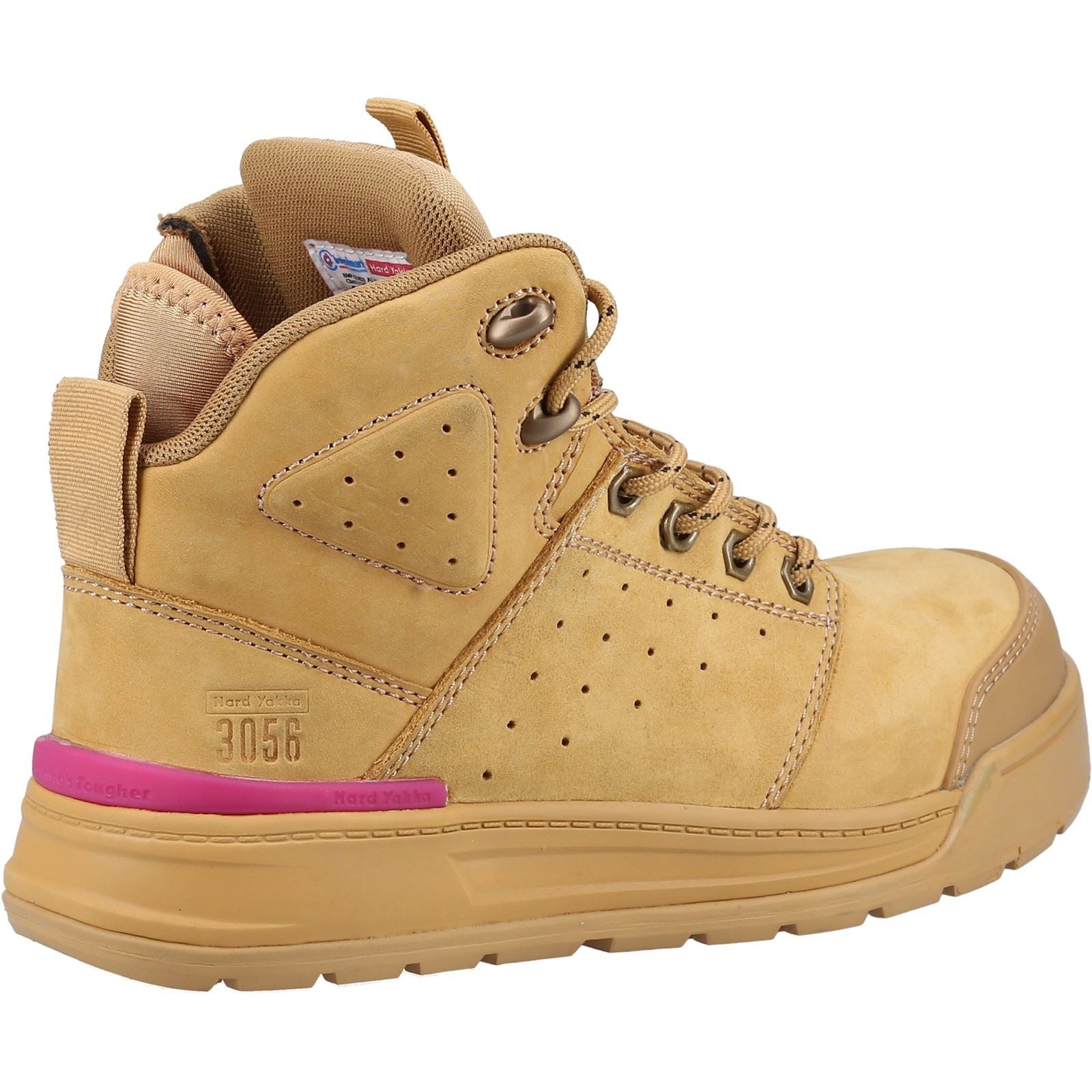 Hard Yakka Women's 3056 PR Side Zip Safety Boot in Wheat
