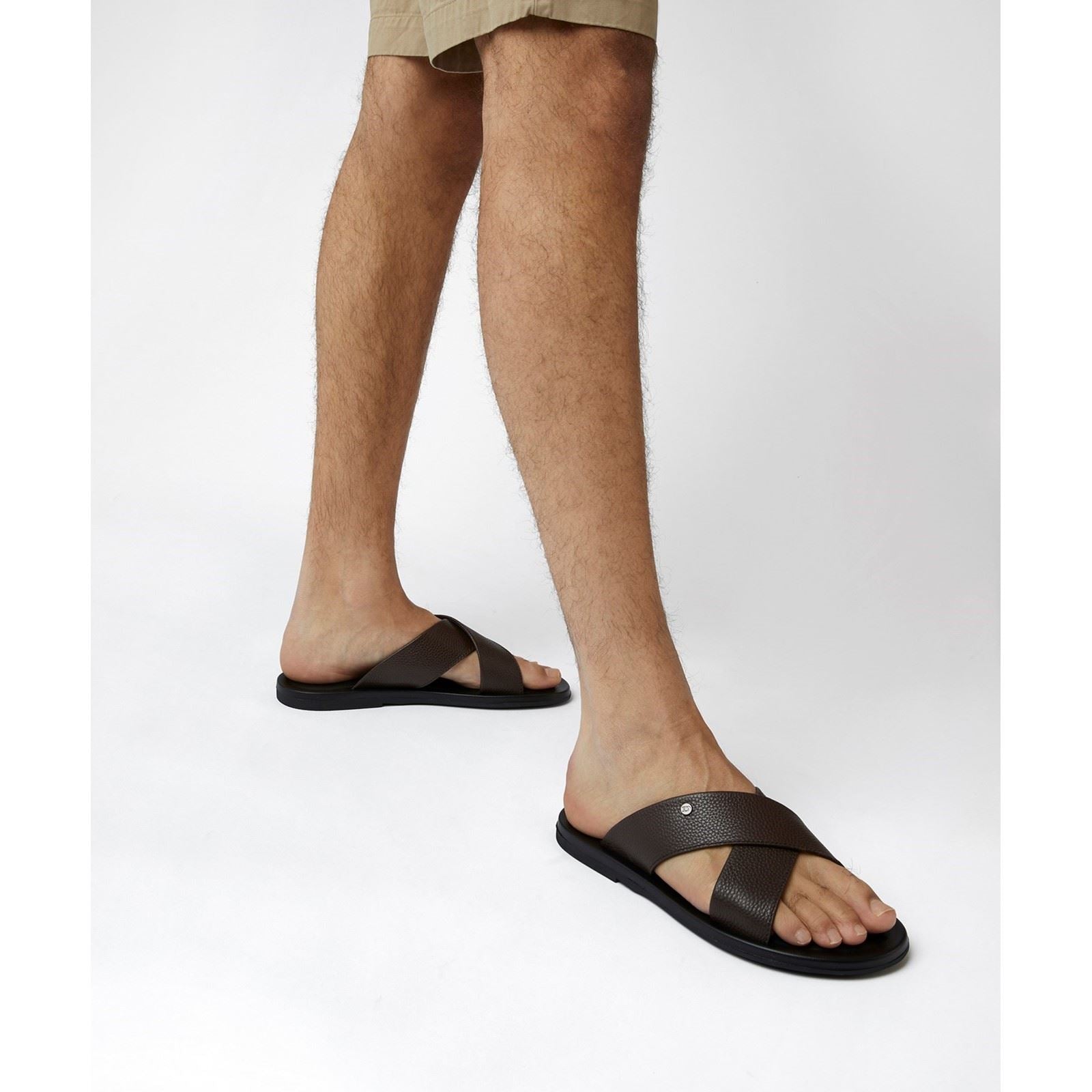 Dune Men's Franks Sandal in Brown