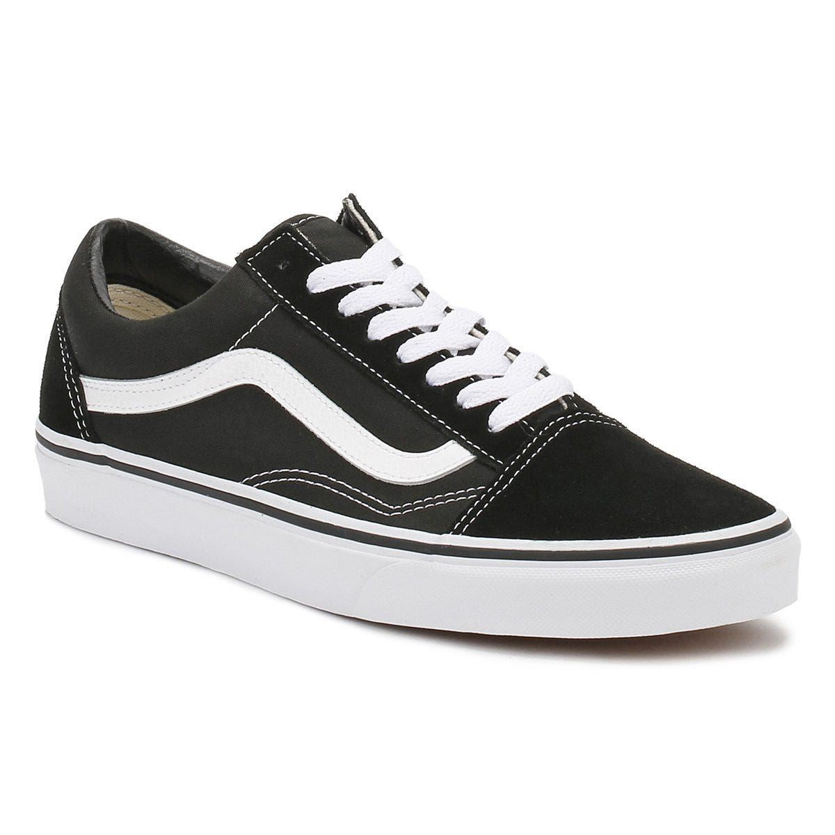 Vans Old Skool Black & White Canvas Unisex Trainers