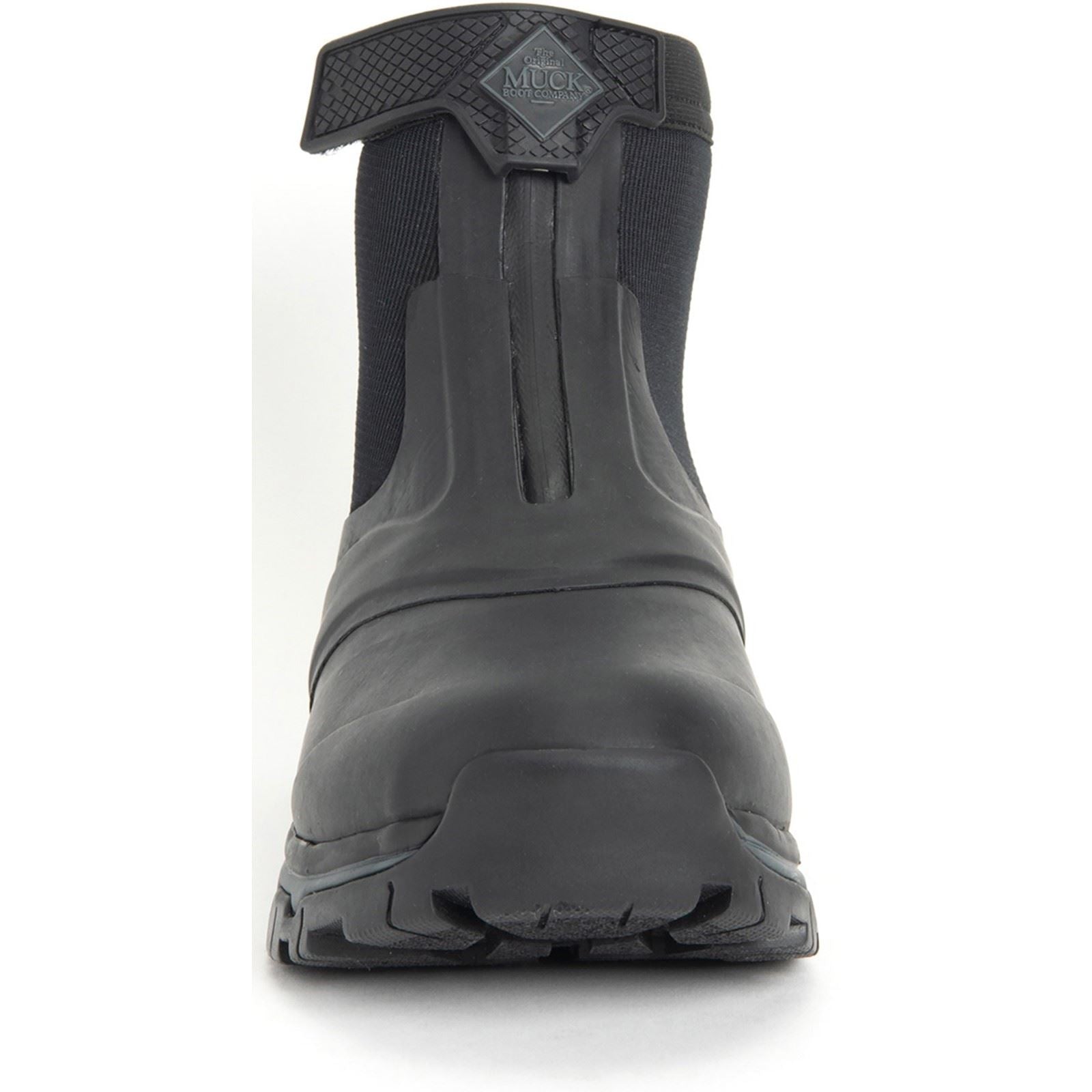 Muck Boots Men's Apex Mid Zip Wellingtons in Black/Dark Shadow