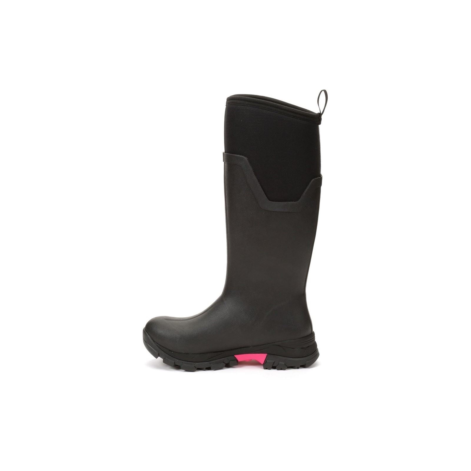 Muck Boots Women's Arctic Ice Tall Wellingtons in Black/Hot Pink