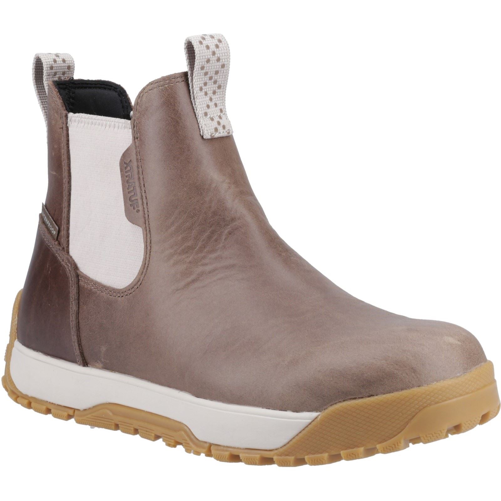 Xtratuf Ankle Deck Boot Leather Leather Women's Stone Boots