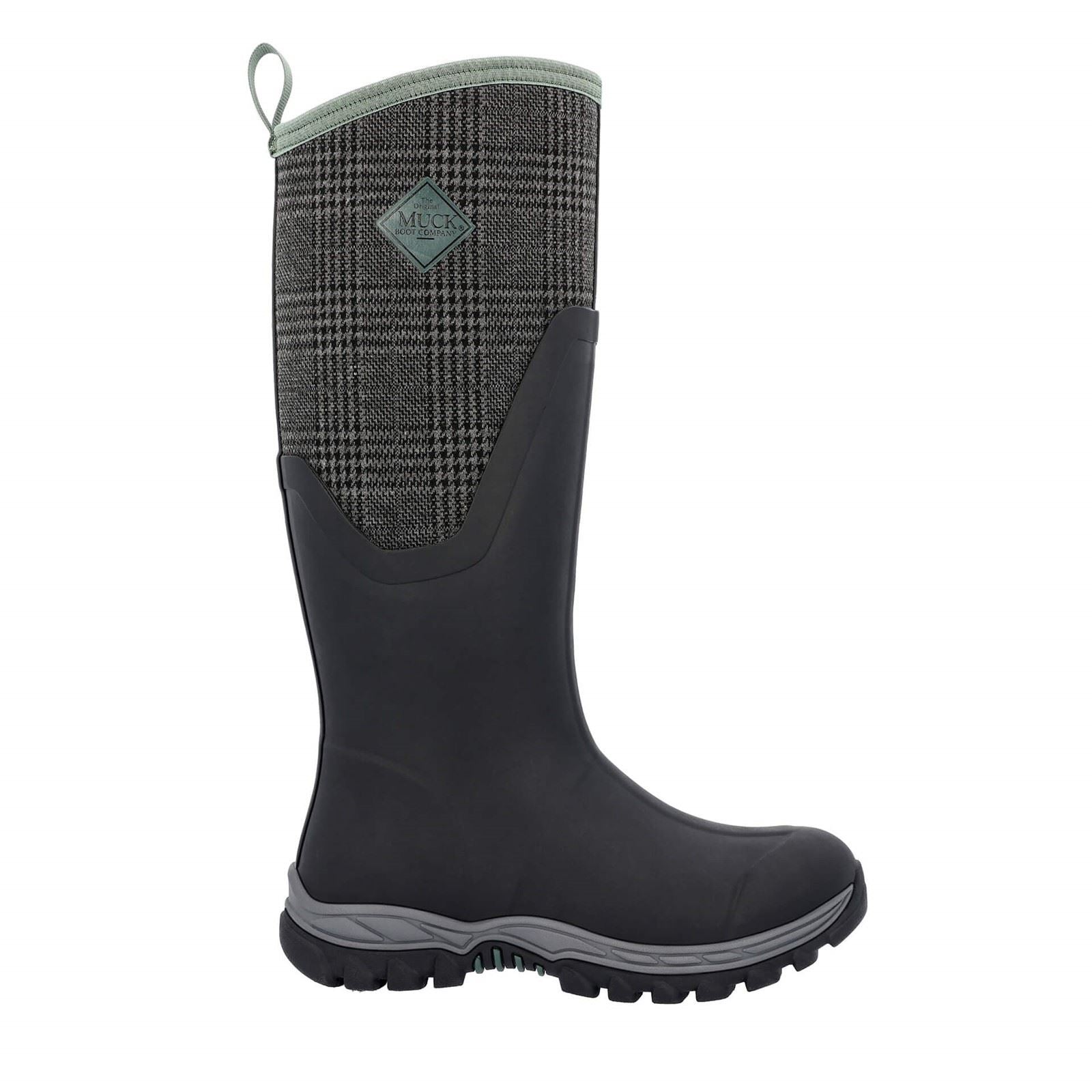 Muck Boots Women's MB Arctic Sport II Tall Wellingtons in Black/Plaid