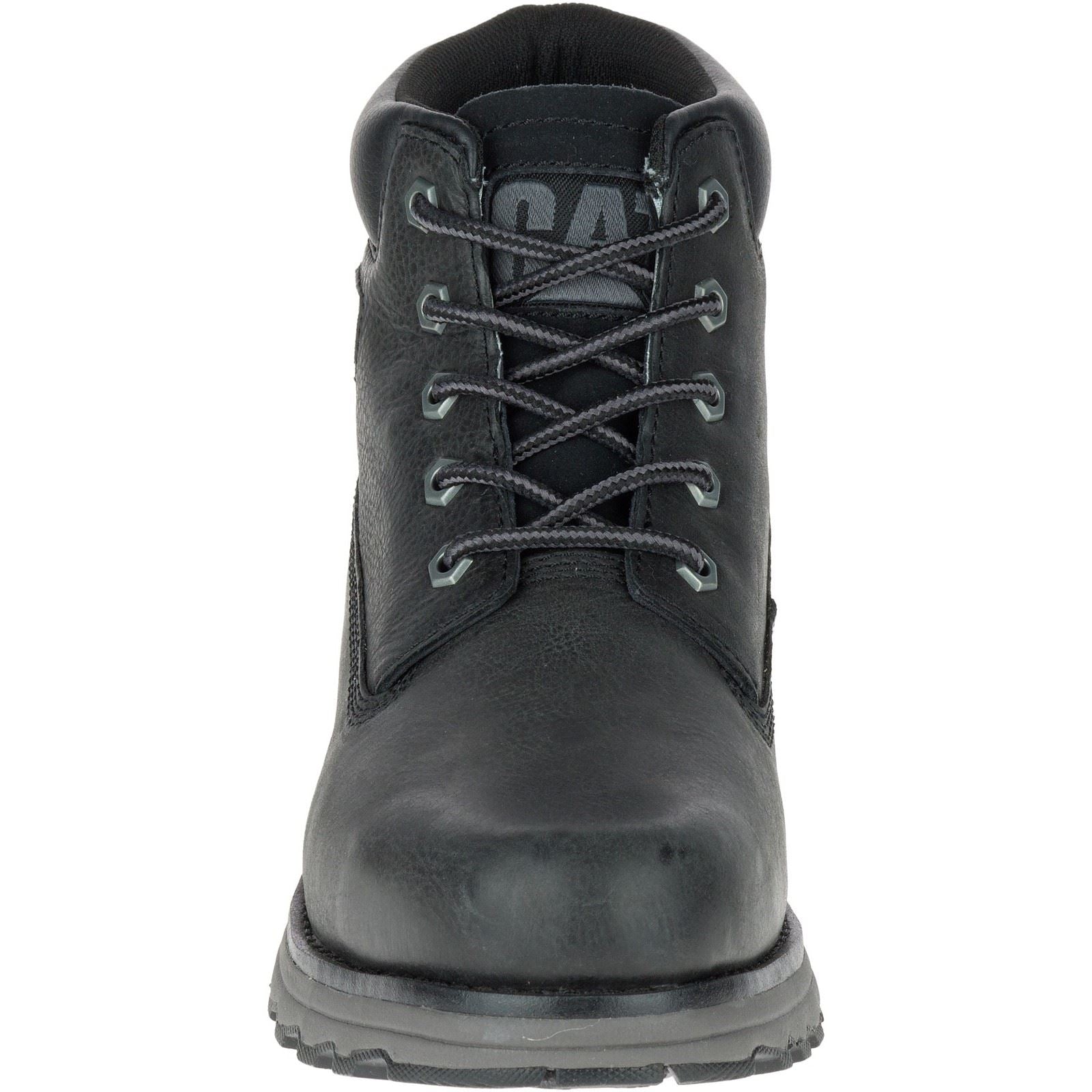 CAT Lifestyle Founder Nubuck Leather Men's Black Ankle Boots