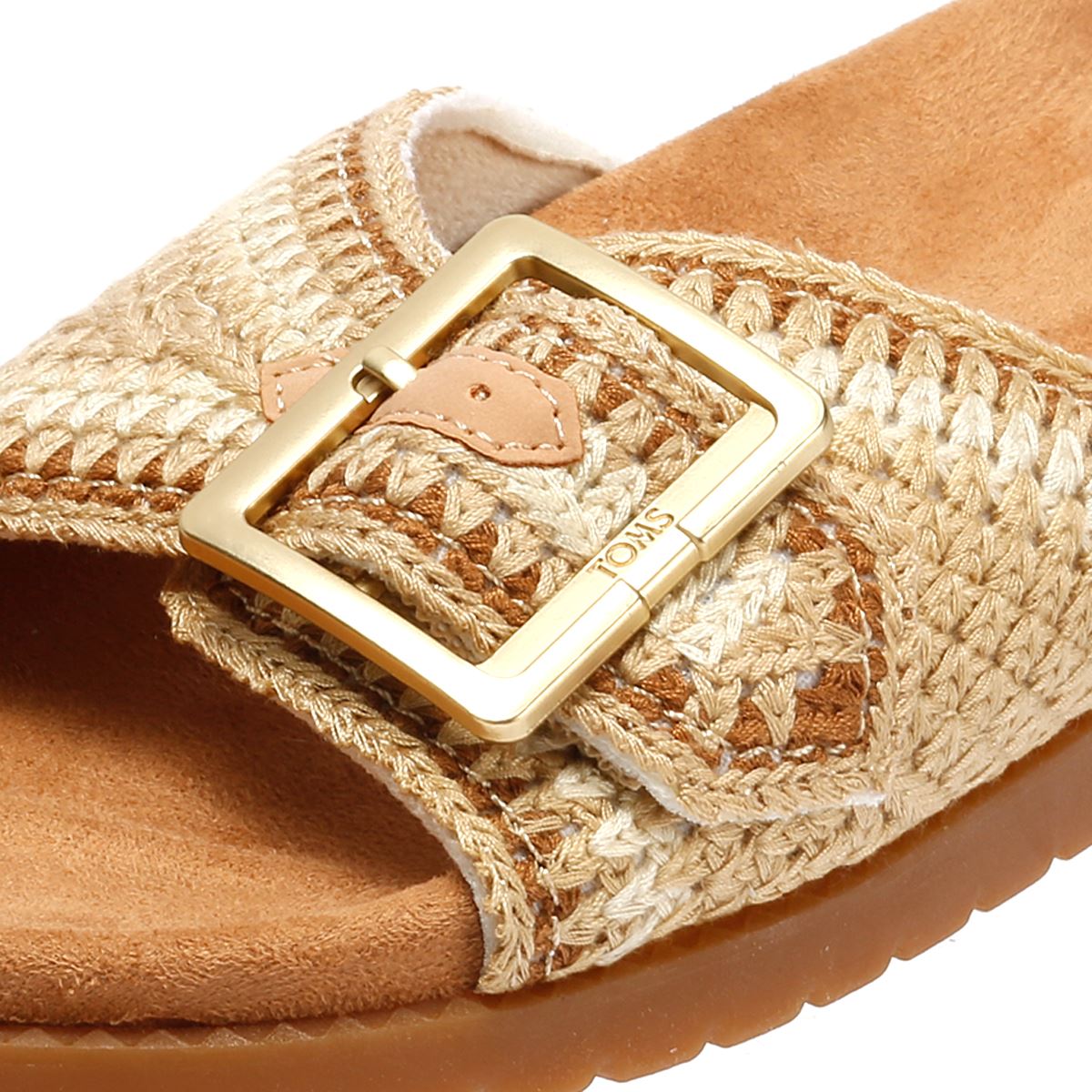 TOMS Marin Slide Textile Women's Dark Beige Sandals