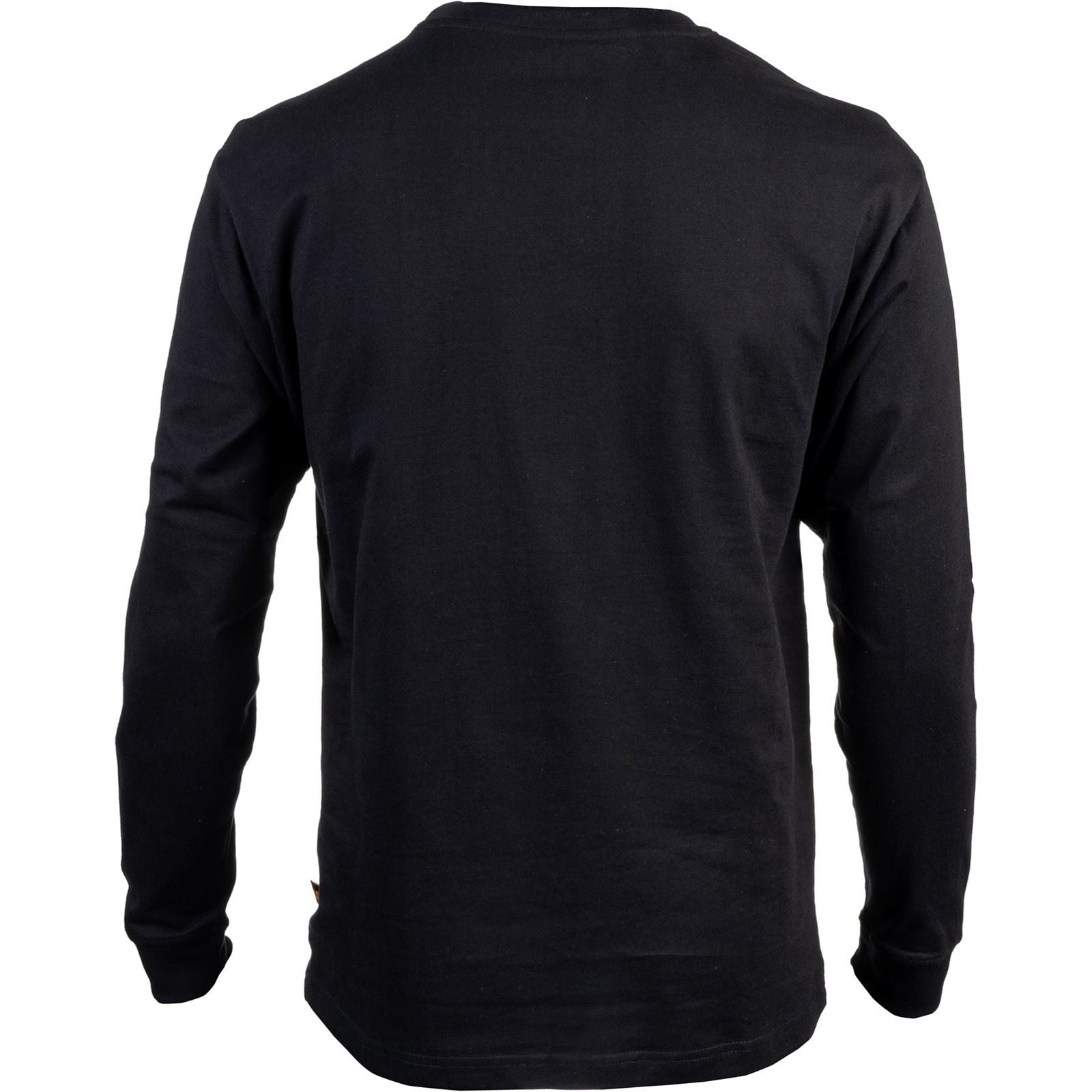 Caterpillar Men's Trademark Banner Long Sleeve T-Shirt in Black