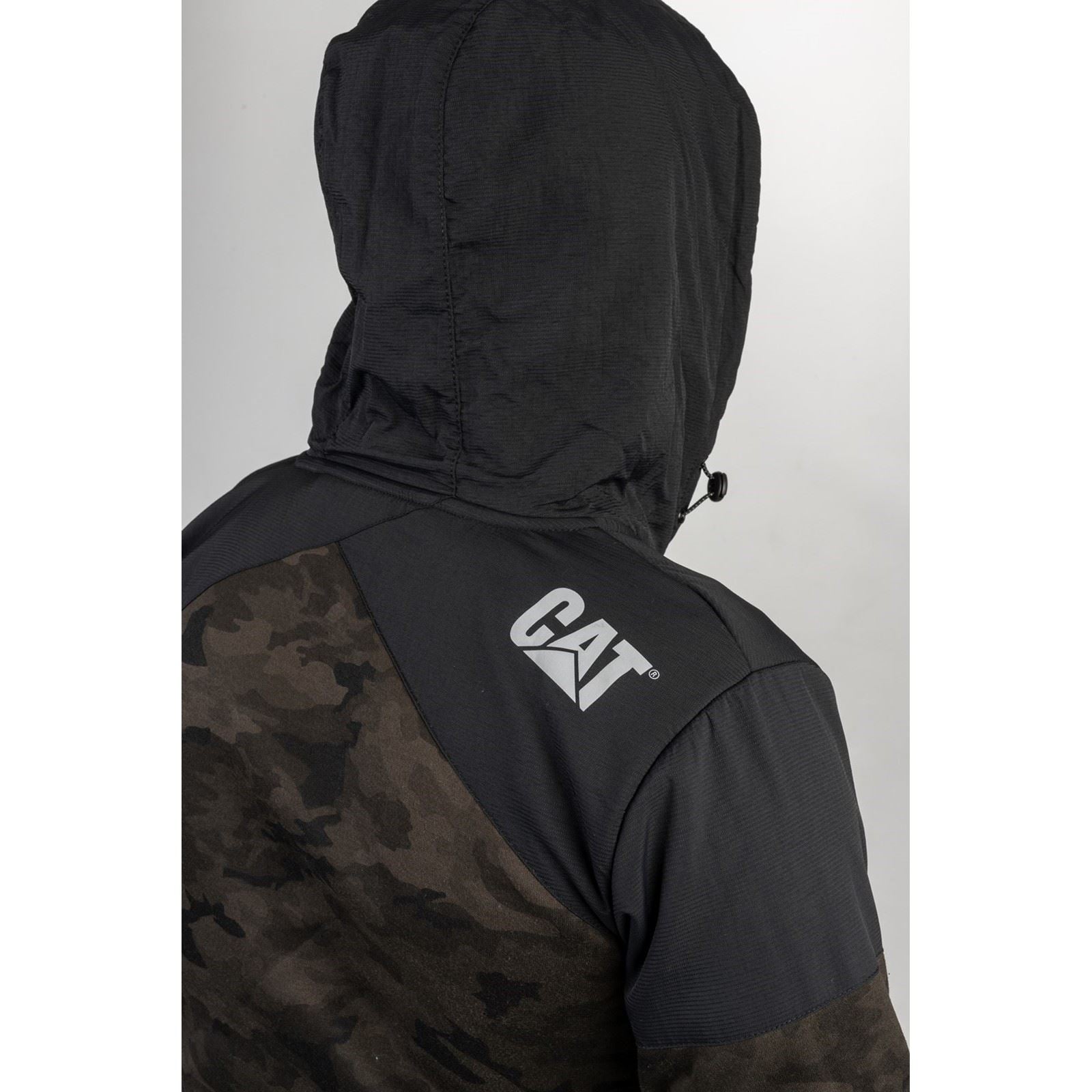 Caterpillar Men's Trade Sweatshirt in Night Camo-Black
