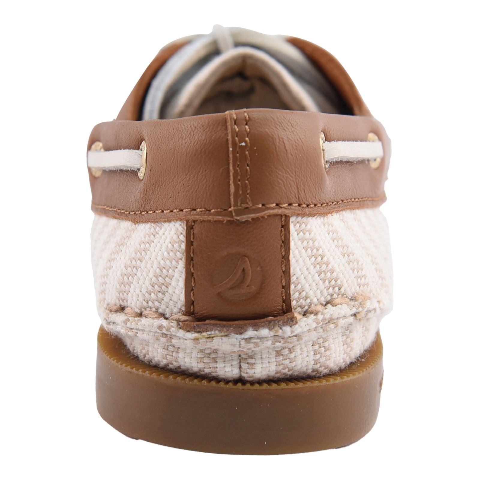 Sperry Authentic Original Textile Women's White/Natural Standard Boat Shoes