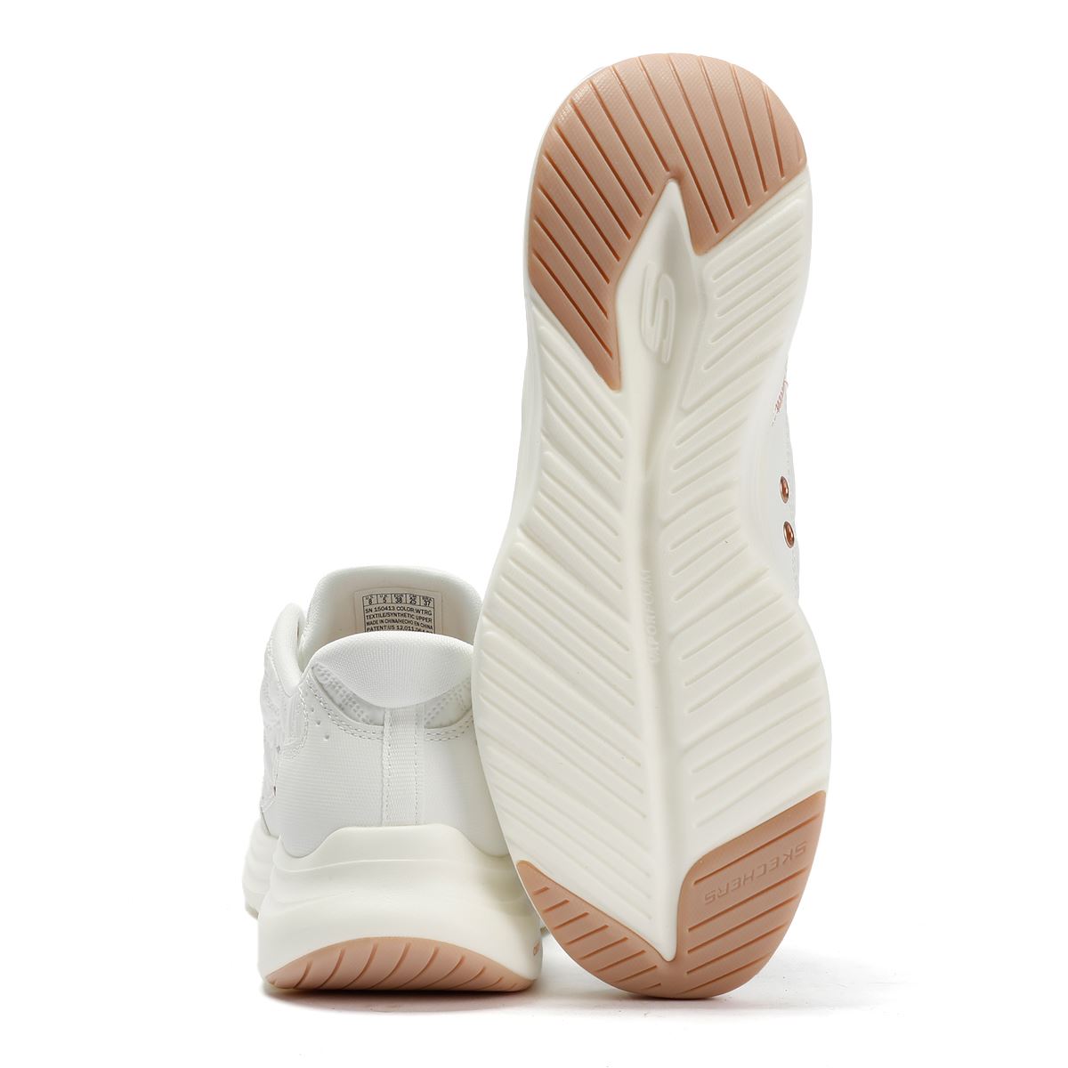 Skechers Slip-Ins Contour Foam Cozy Fit Women's White Trainers
