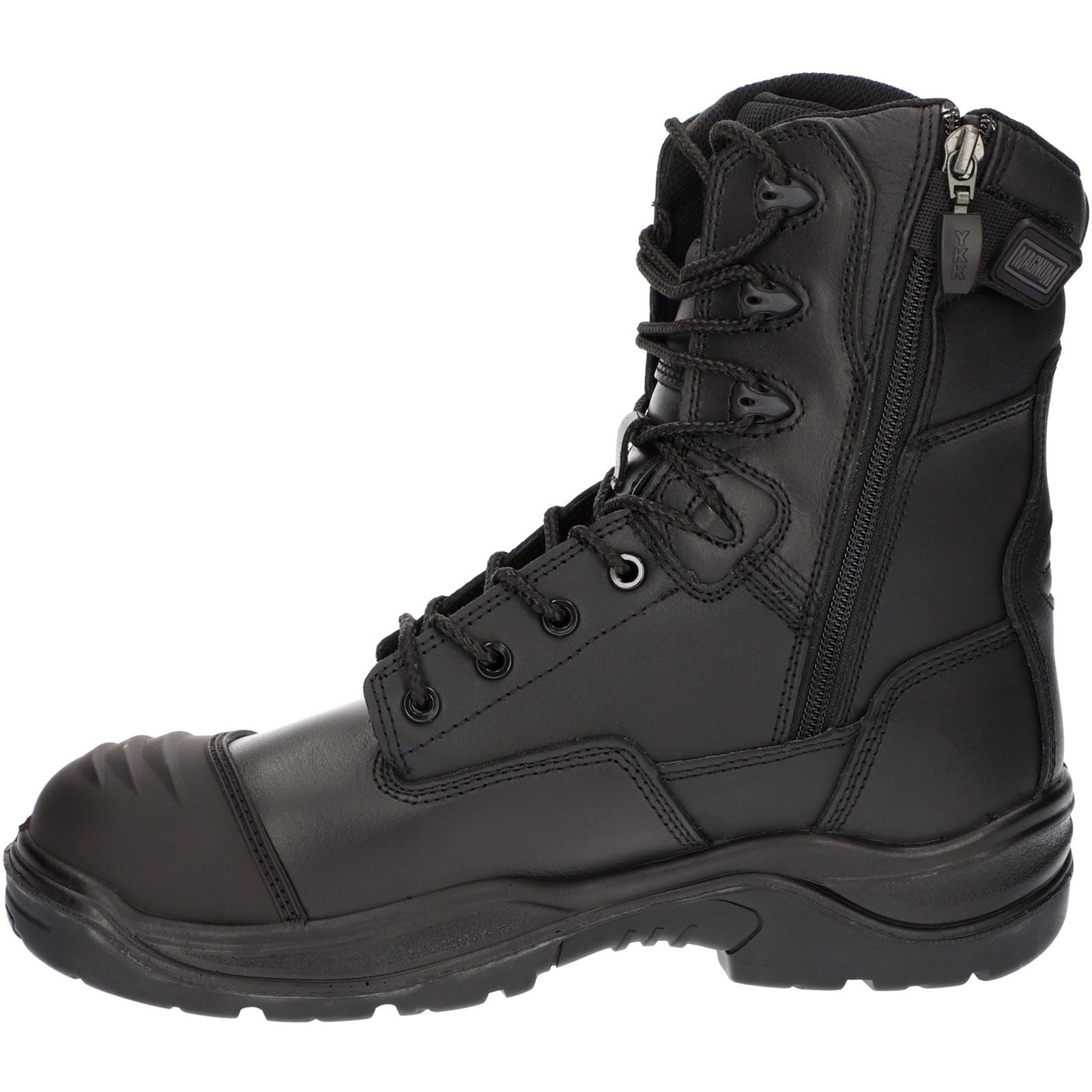 Magnum Men's Rigmaster 8.0 Side-Zip CT CP WP Uniform Safety Boot in Black