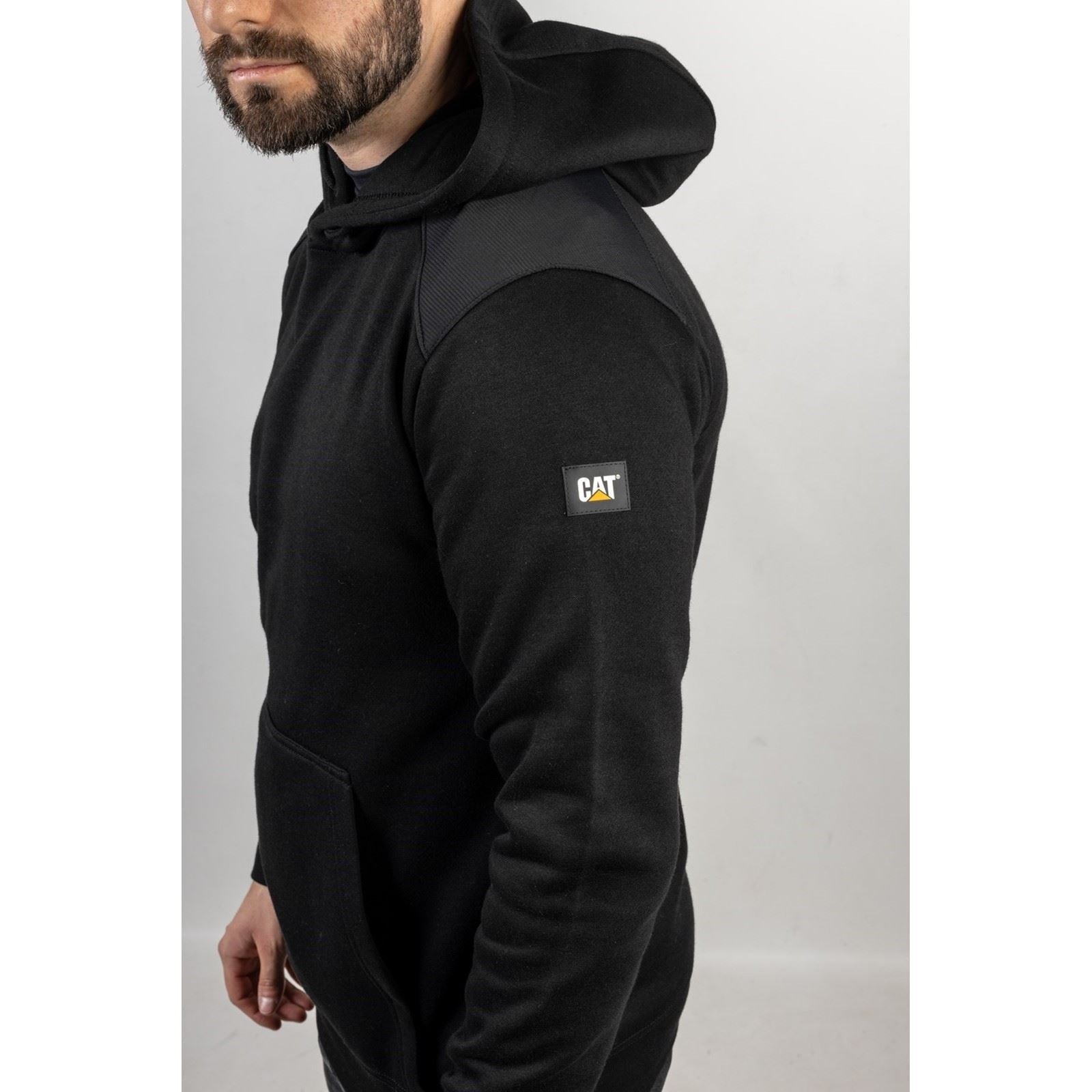 Caterpillar Men's Essentials Hooded Sweatshirt in Black