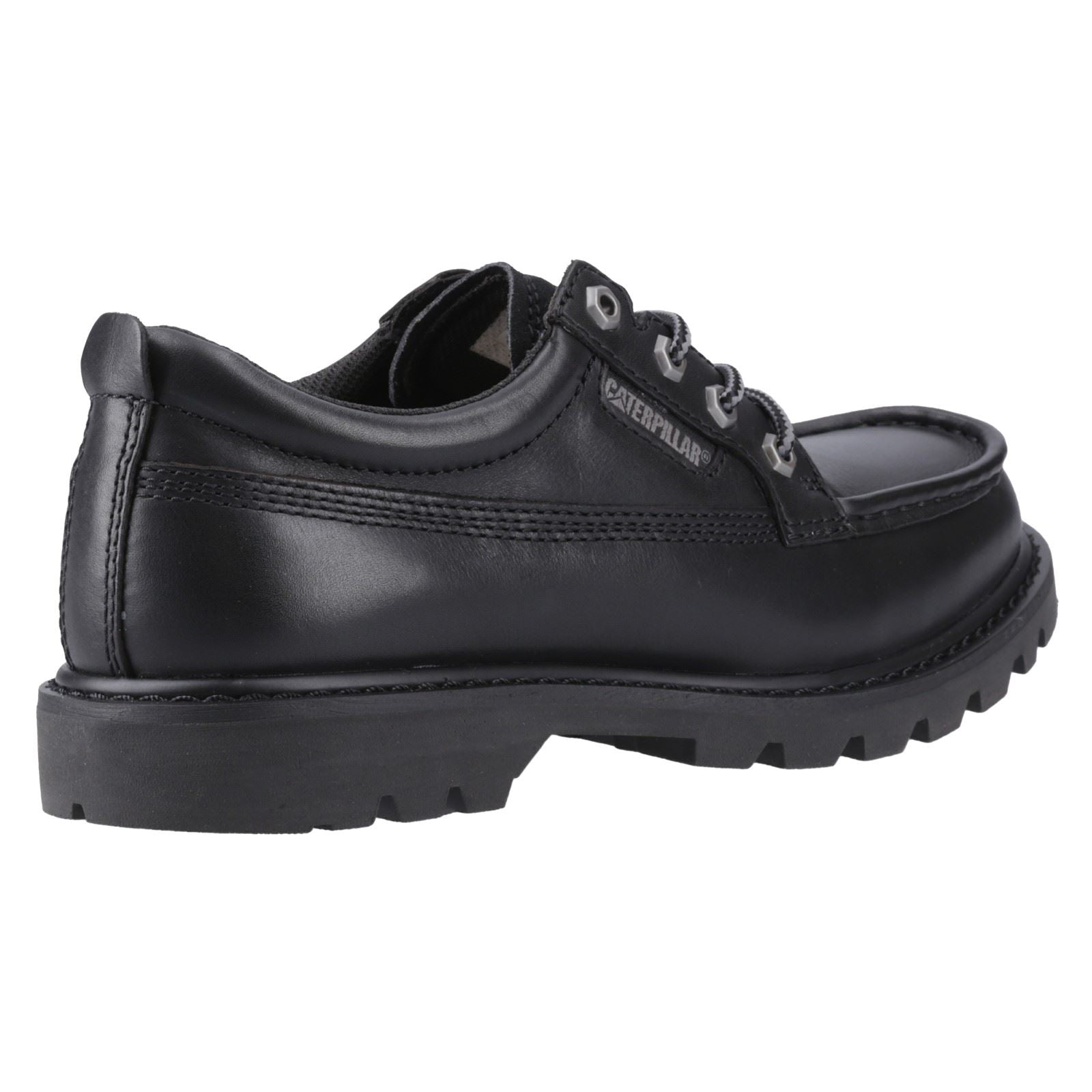 CAT Lifestyle Colorado Moc Toe Low Leather Men's Black Lace-Up Shoes