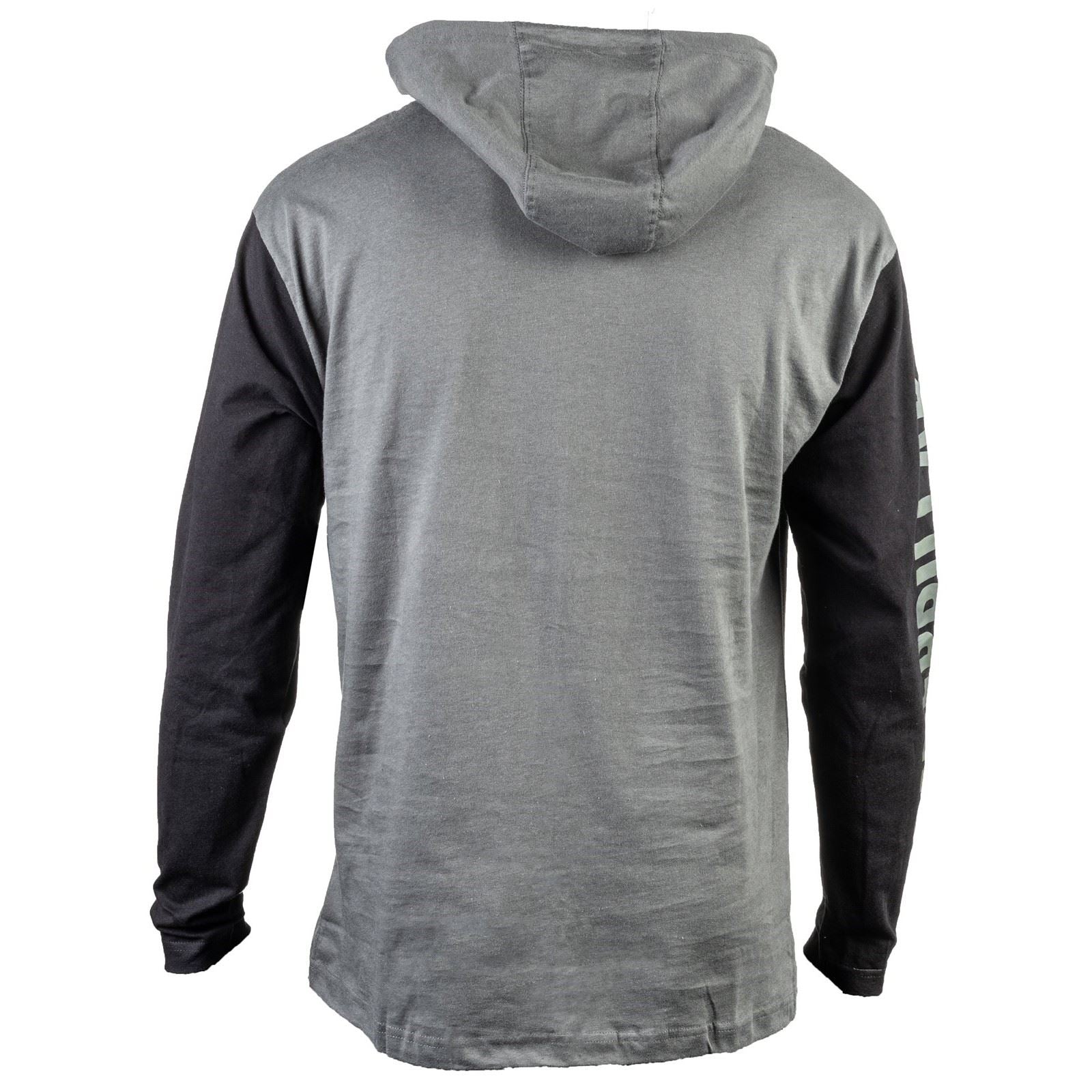 Caterpillar Men's Hooded Long Sleeve Tee in Dark Shadow