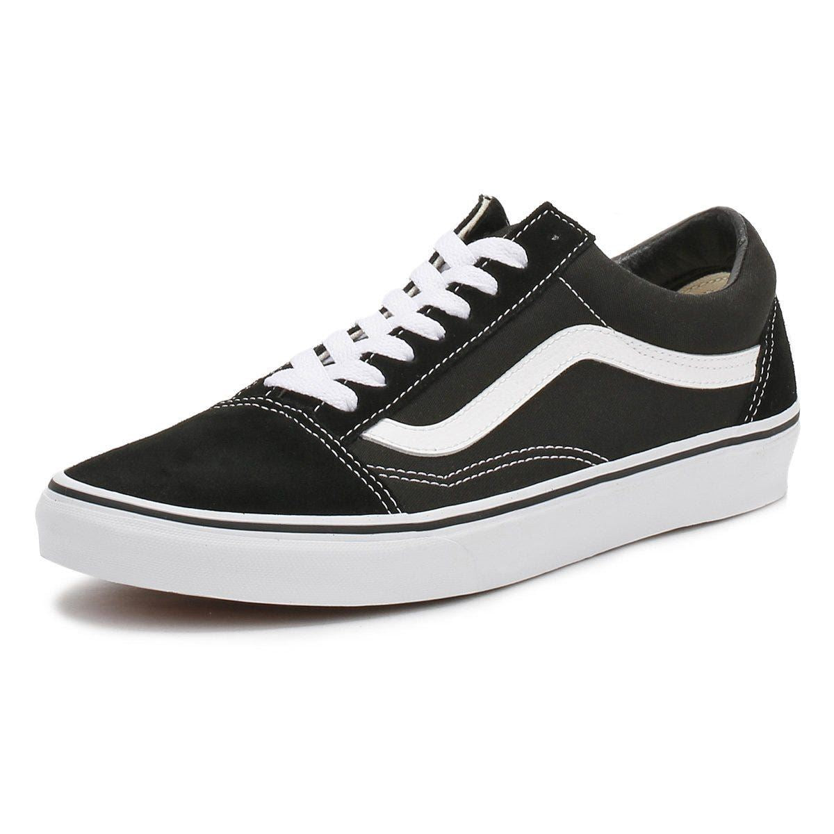 Vans Old Skool Black & White Canvas Unisex Trainers