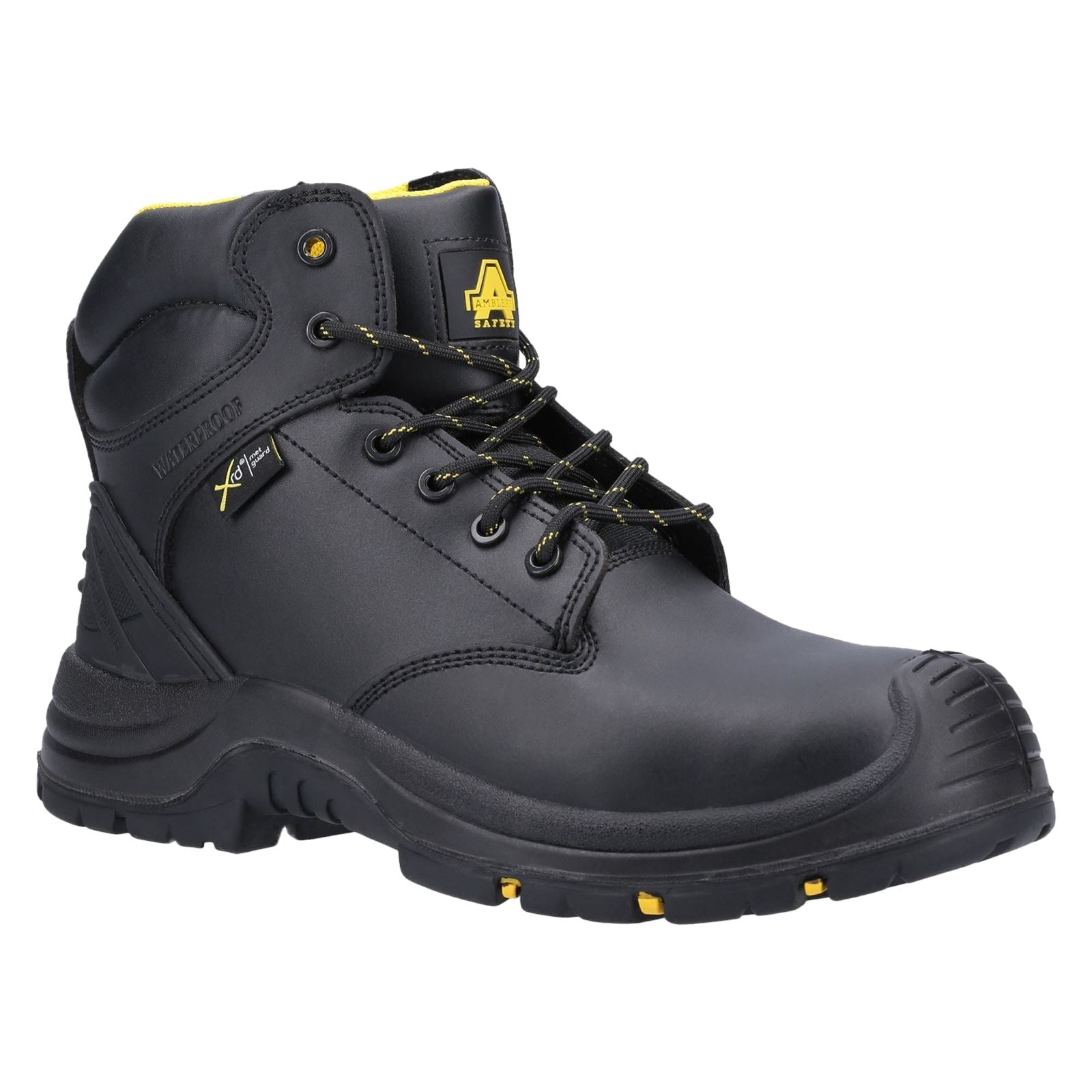 Amblers Safety AS303C Wrekin Metal Free Metatarsal Waterproof Safety Boot in Black