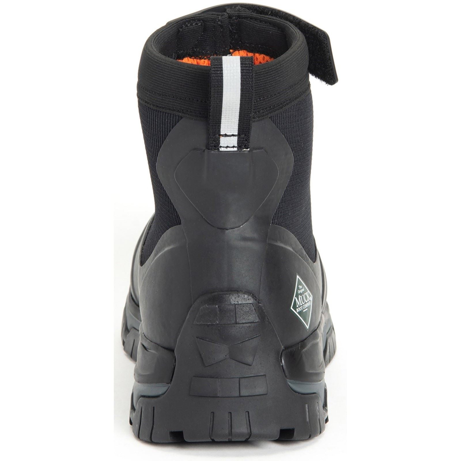 Muck Boots Men's Apex Mid Zip Wellingtons in Black/Dark Shadow