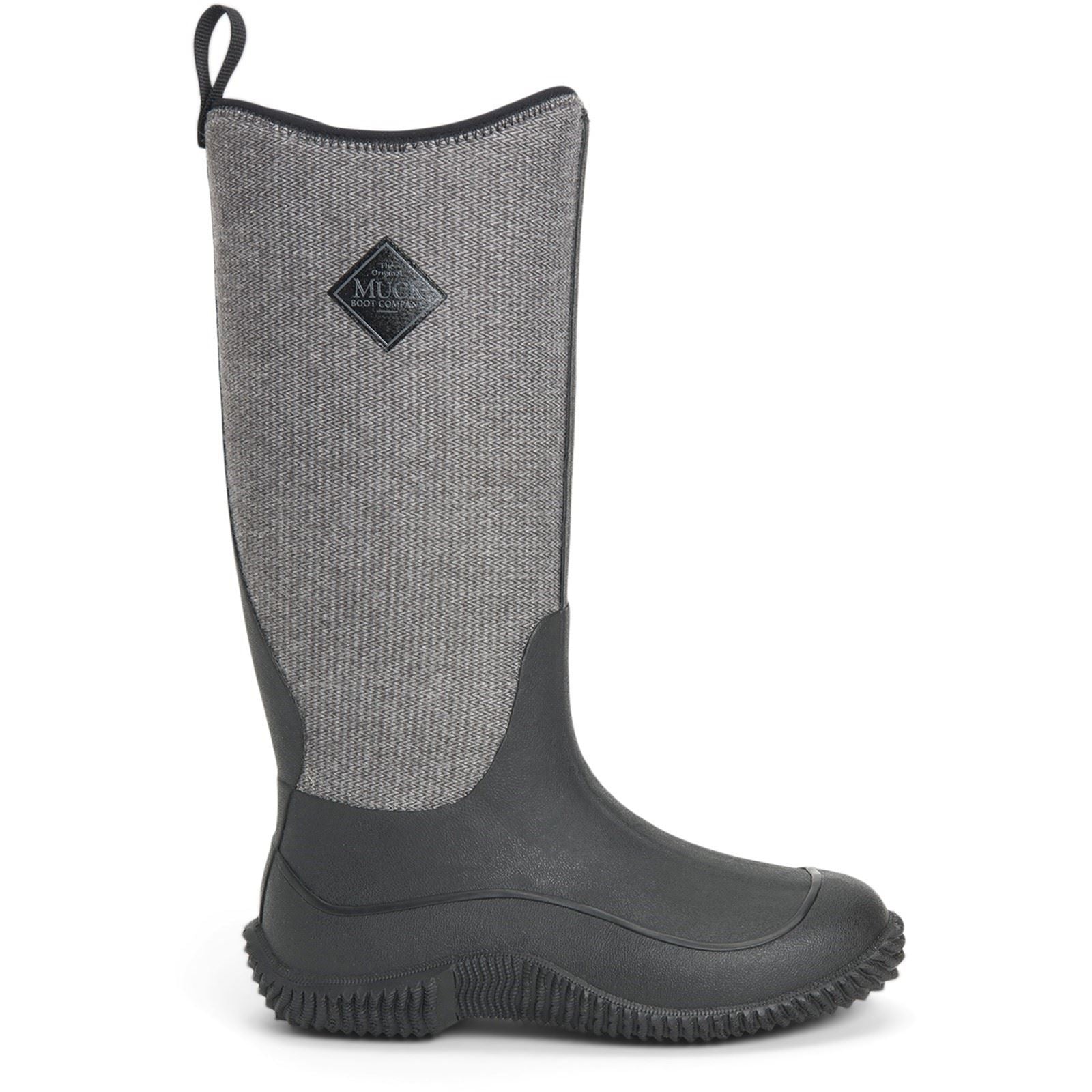 Muck Boots Women's Hale Wellingtons in Black W/ Fuzzy Herringbone