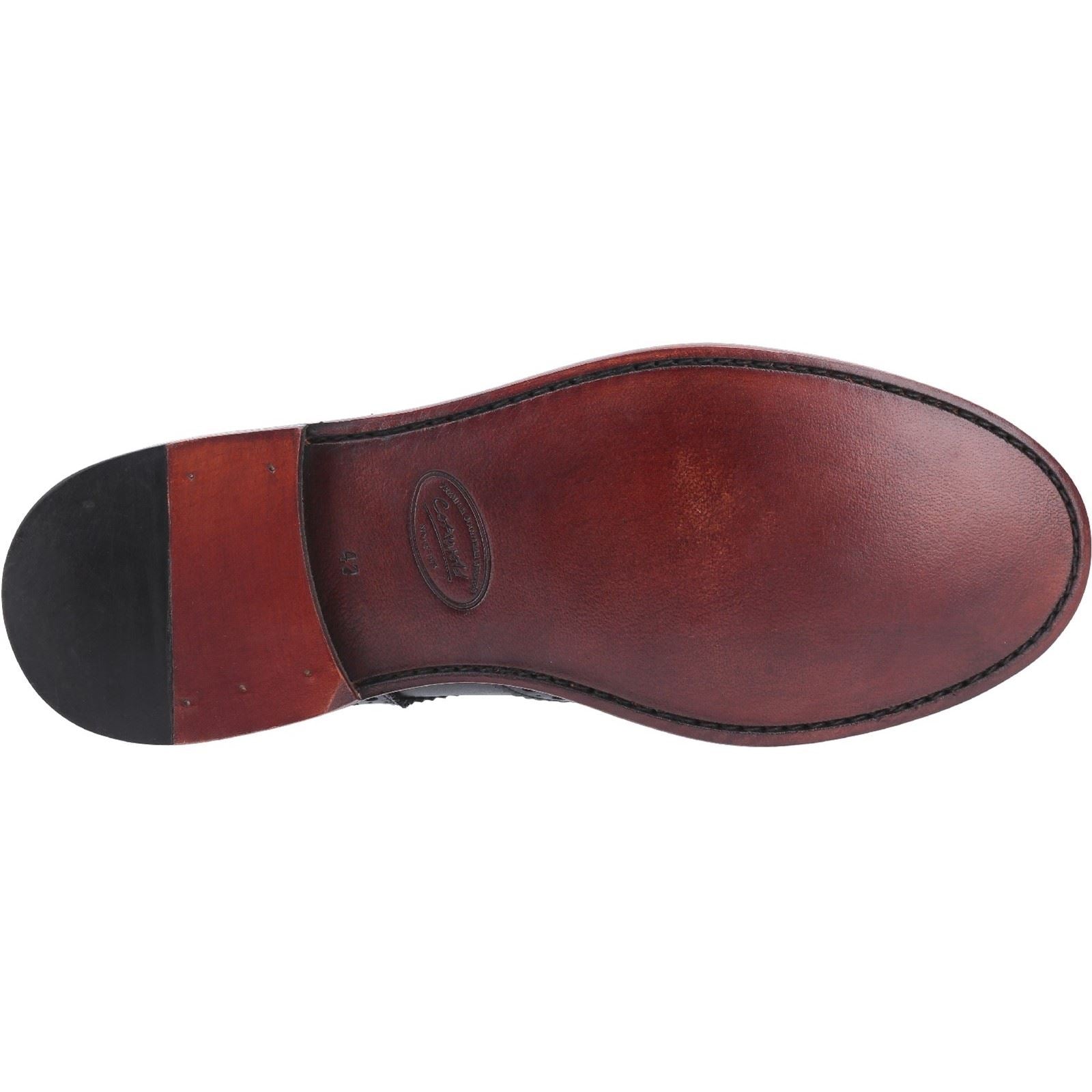 Cotswold Men's Quenington Leather Goodyear Welt Shoe in Brown