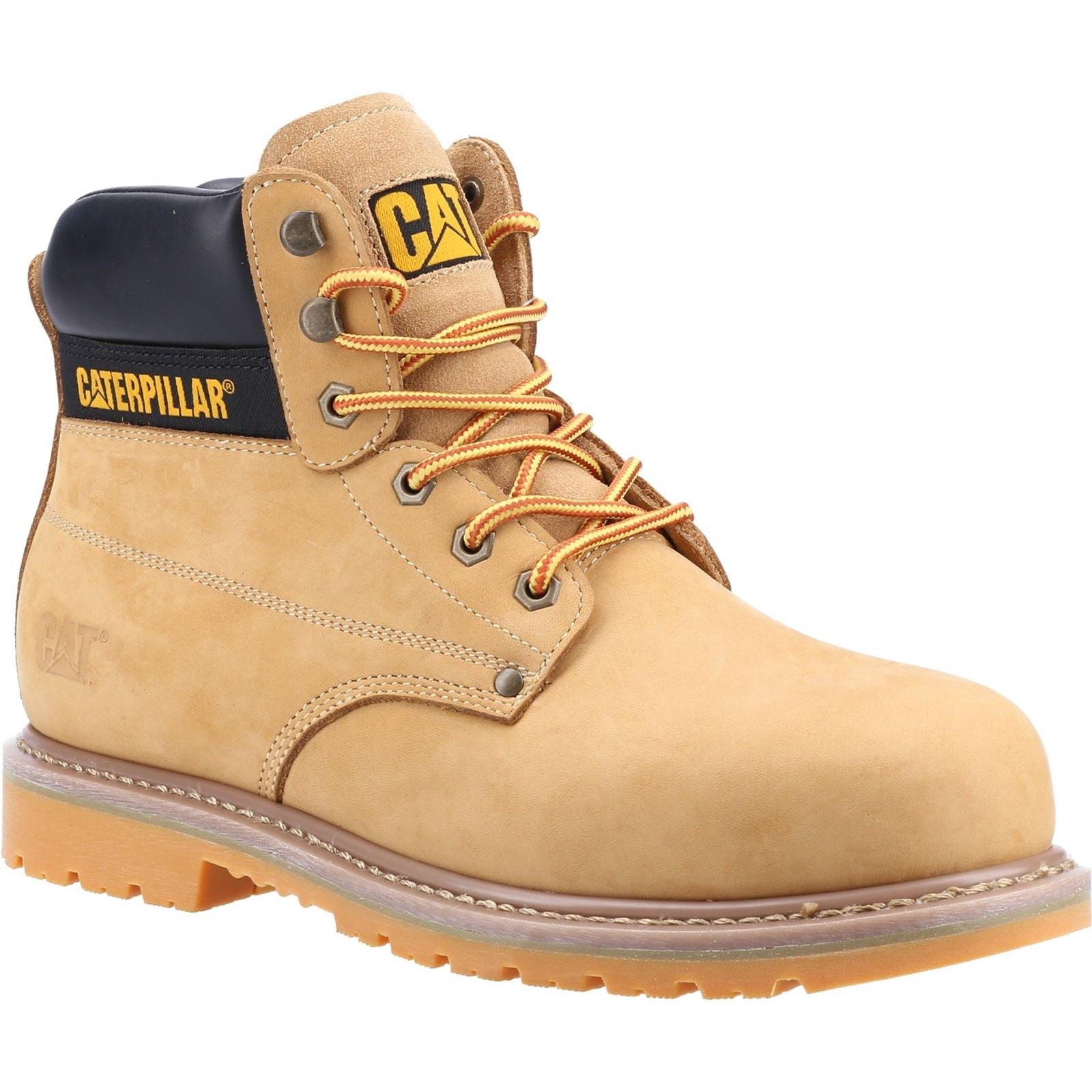 Caterpillar Men's Powerplant S3 GYW Safety Boot in Honey