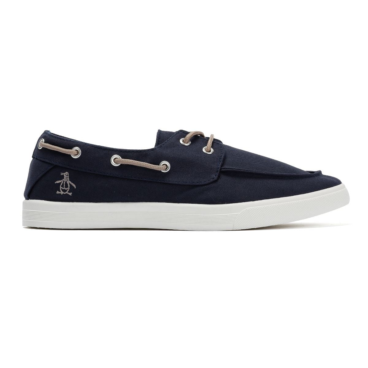 Penguin Sailor Canvas Men's Navy Lace-Up Shoes